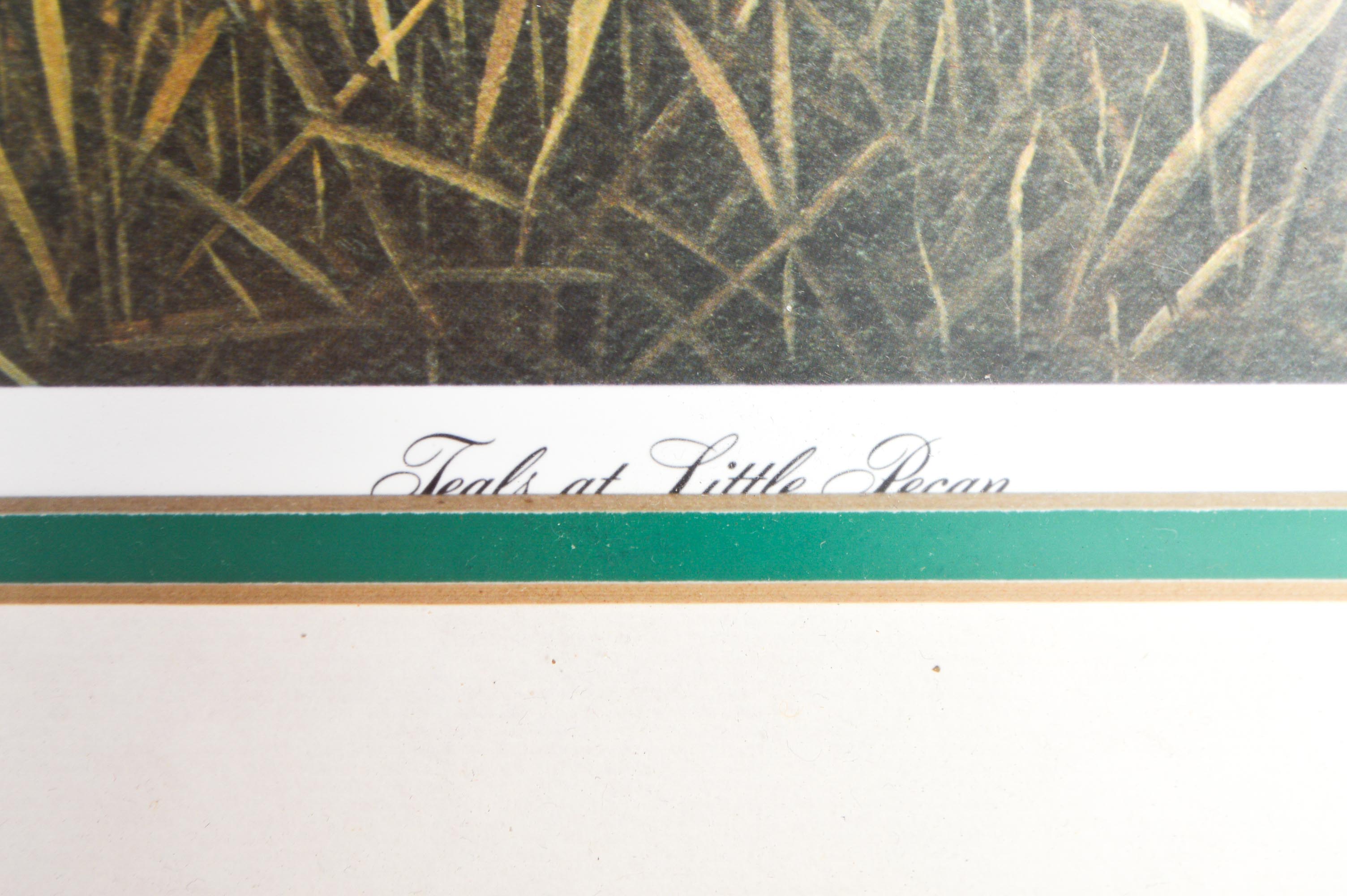 After Elton J. Louviere Signed Limited Edition Offset Lithograph "Teals