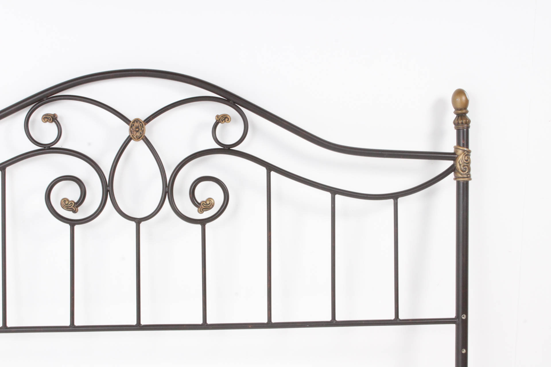Scrolled Metal King Size Headboard EBTH