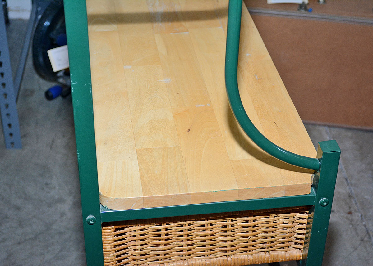 Bakers Rack with Wicker Drawers EBTH