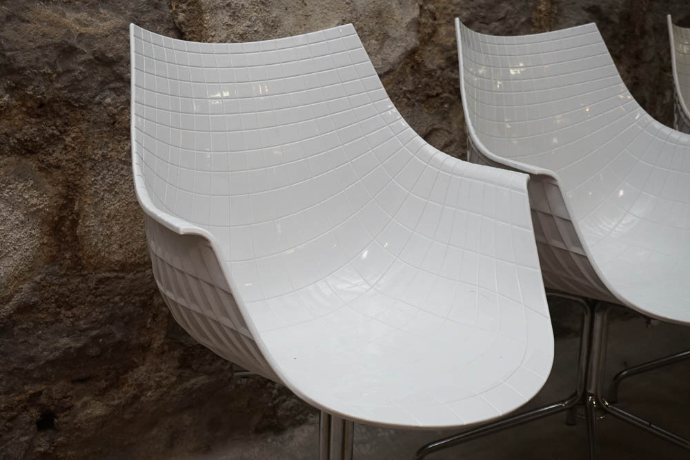 Modern White Plastic Bucket Chairs EBTH