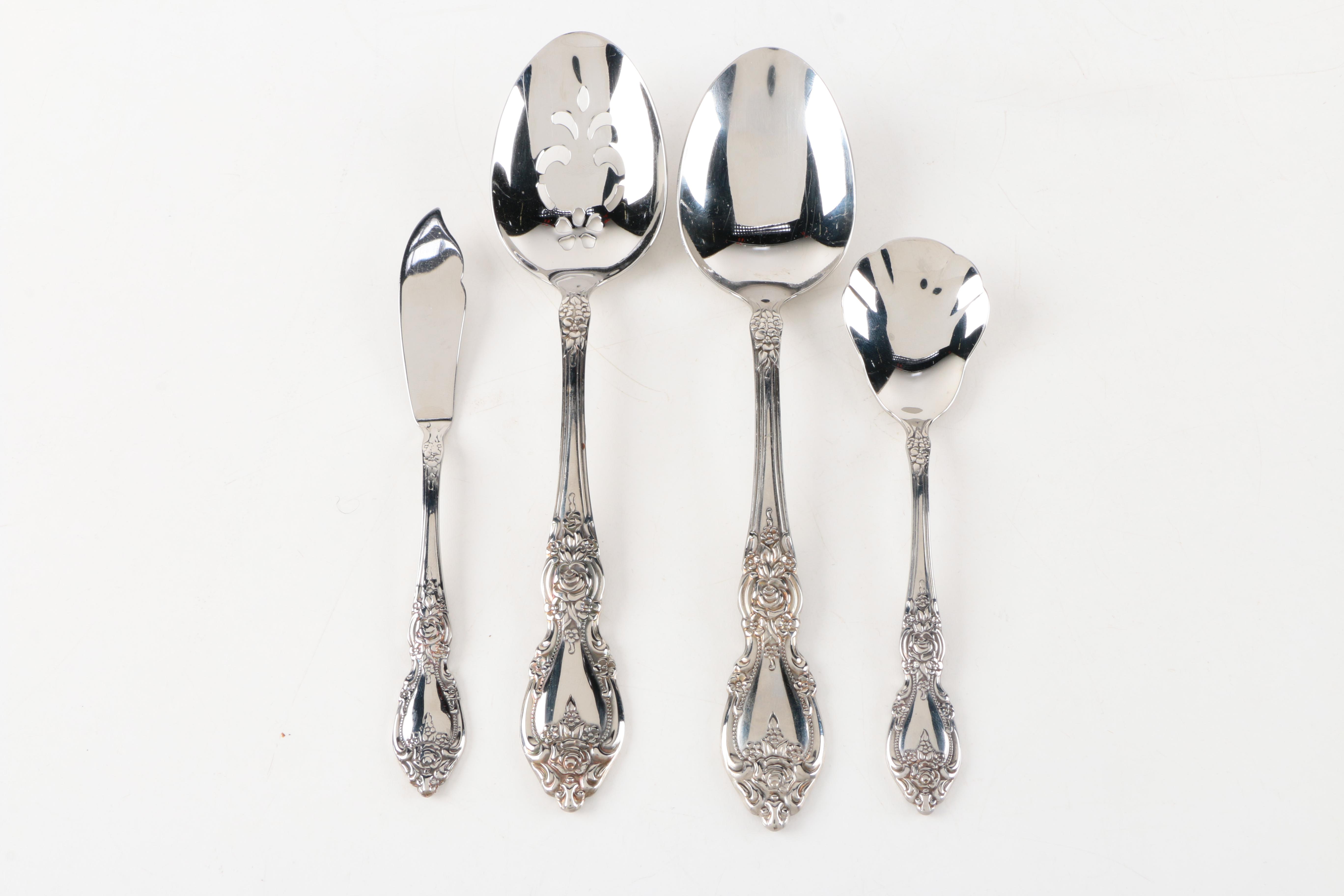 Oneida "Wordsworth" Stainless Steel Flatware Set EBTH