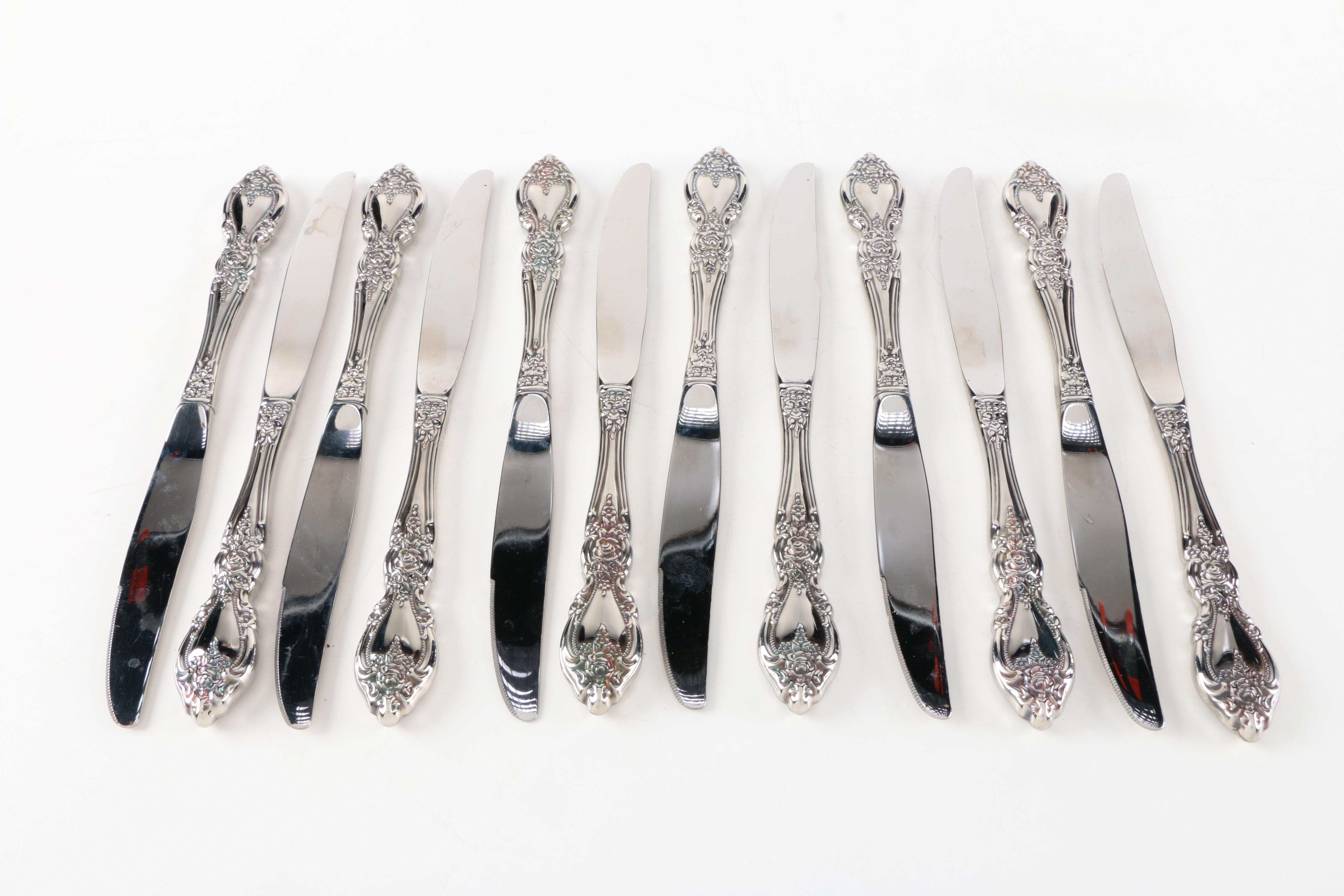 Oneida "Wordsworth" Stainless Steel Flatware Set EBTH