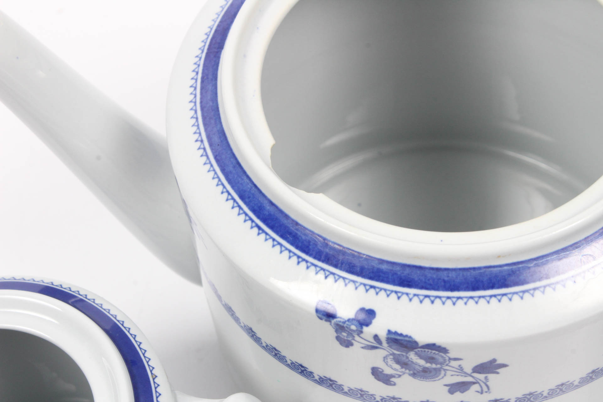 Blue and White Spode Tea Set EBTH