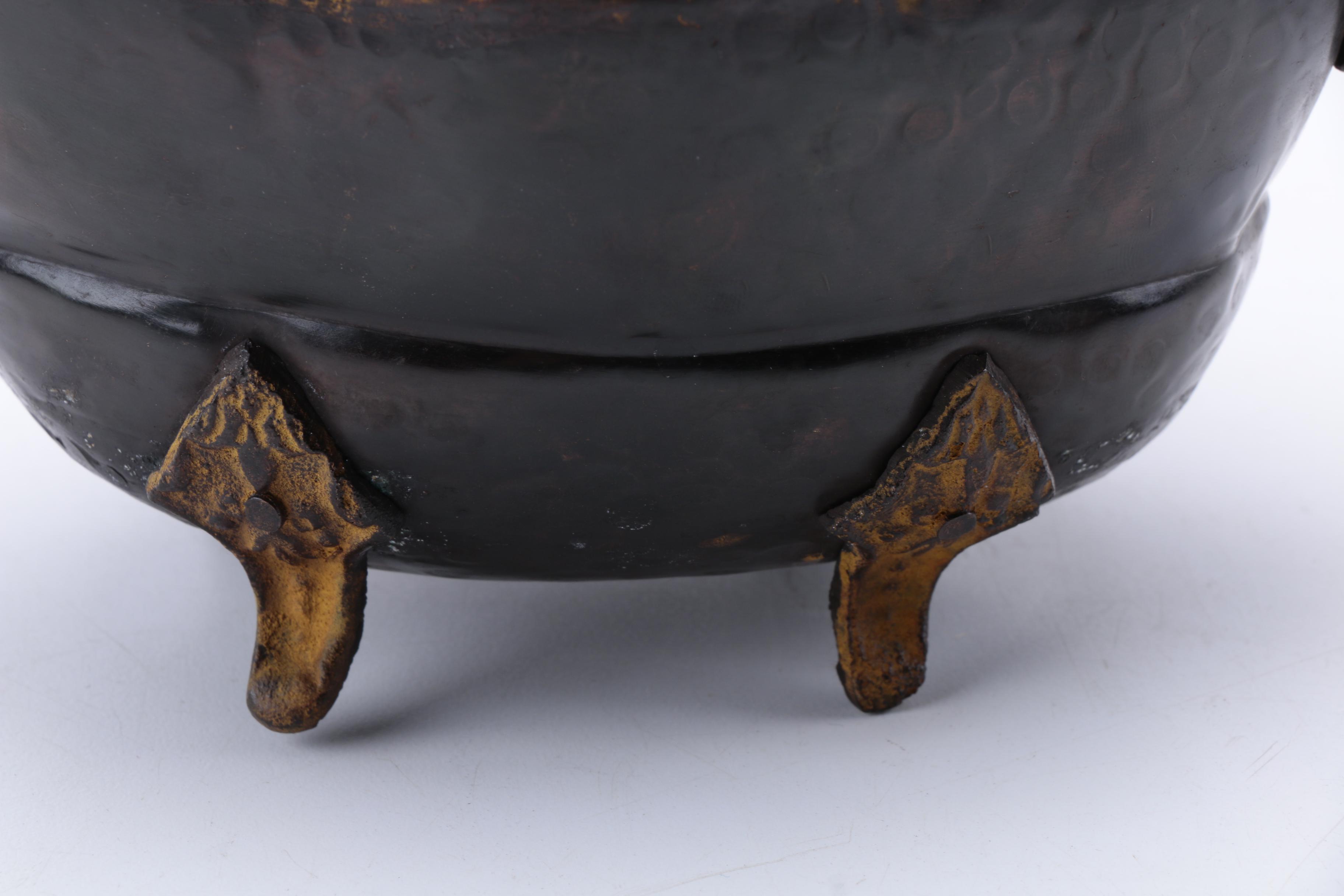 Black Metal Footed Bowl EBTH