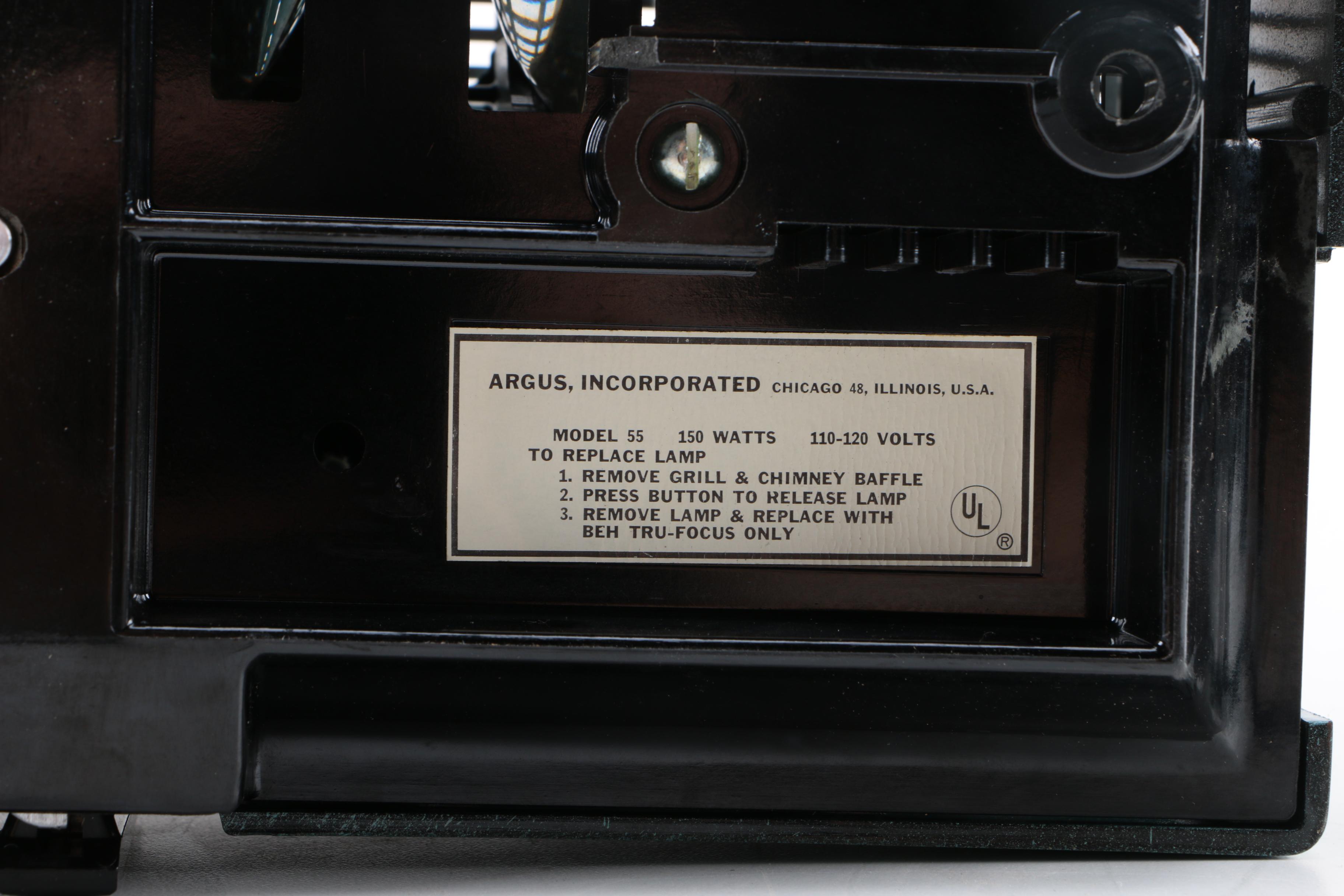 Argus Model 55 Slide Projector EBTH