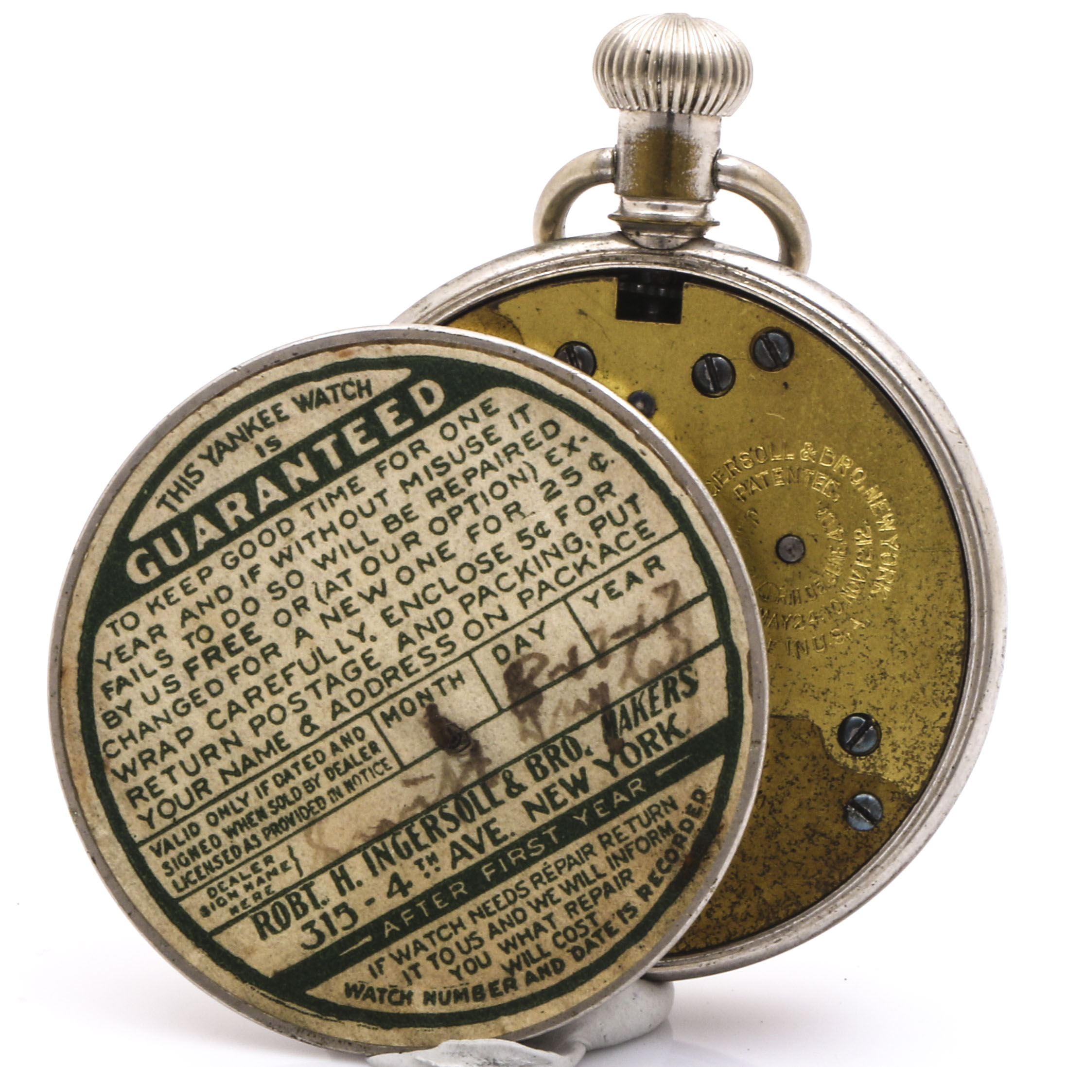 Ingersoll Yankee Silver Tone Pocket Watch EBTH