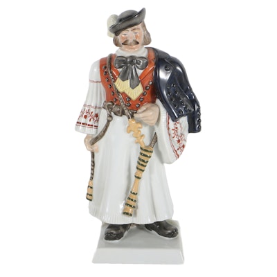 Herend Porcelain Figurine Of A Man In Ethnic Outfit Herend Porcelain Figurine Of A Man In Ethnic Outfit
