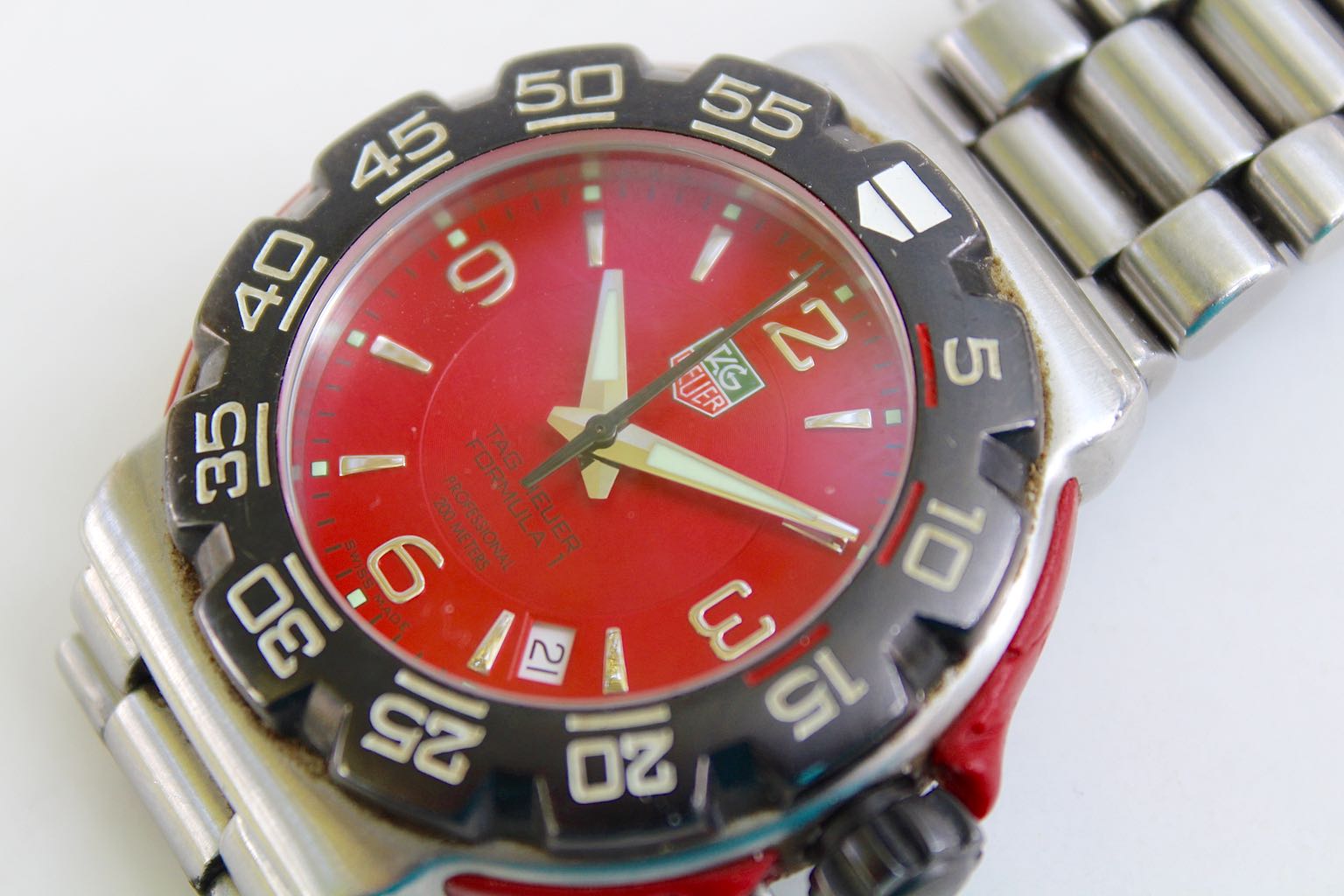 tag heuer formula 1 red face