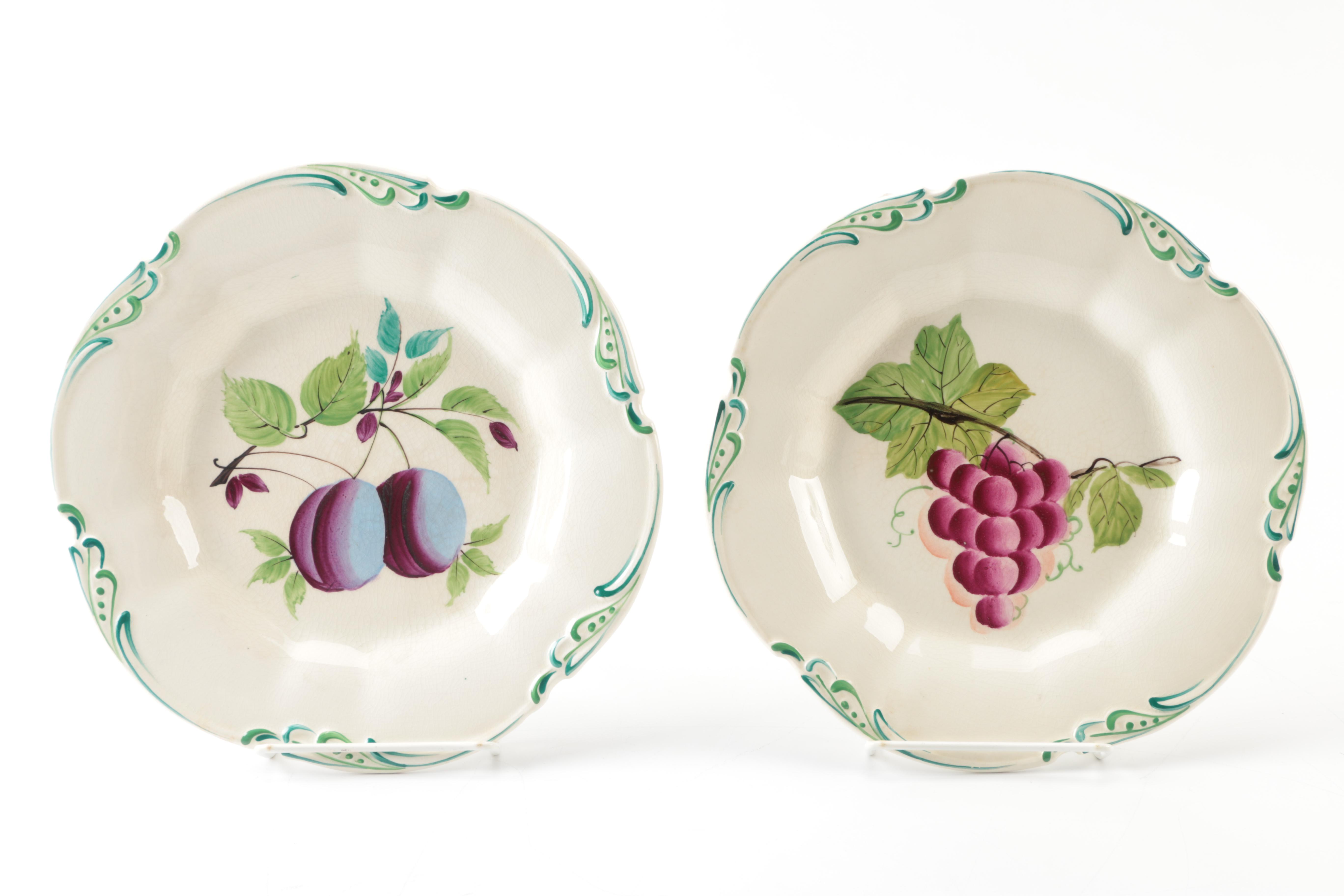 Jones, & Sons Fruit Themed Plates EBTH