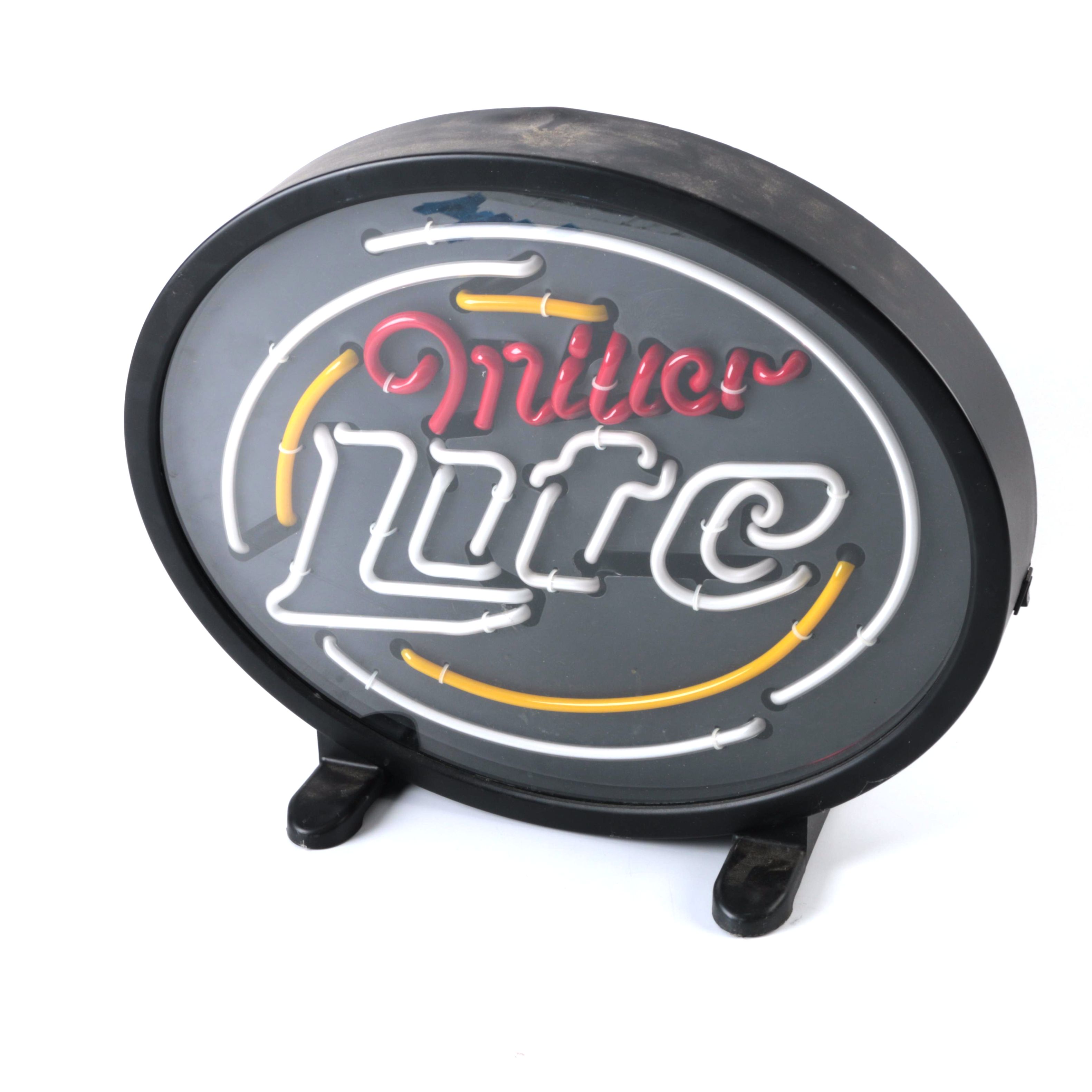 Miller Lite Lighted Sign EBTH