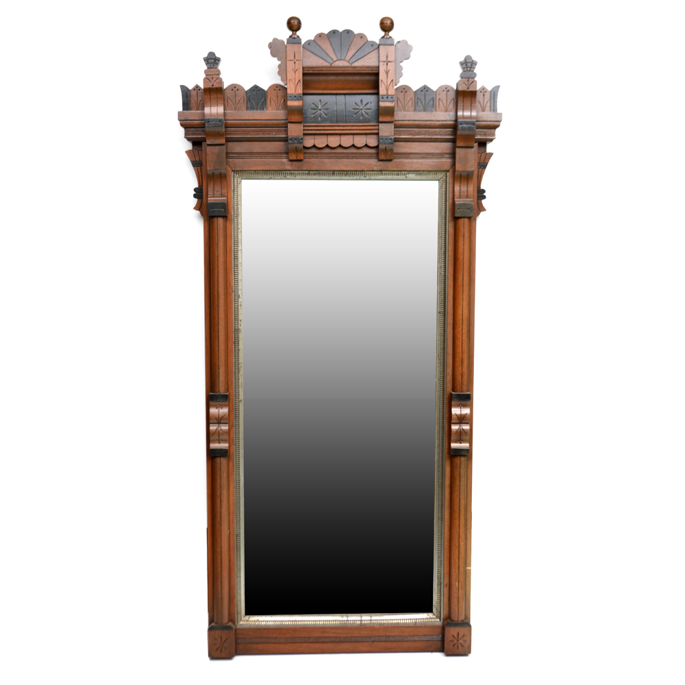 Antique Victorian Eastlake Pier Mirror EBTH