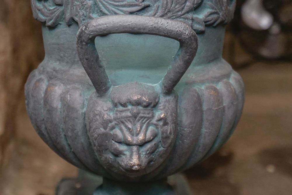 Metal Urn Planters on Pedestals EBTH