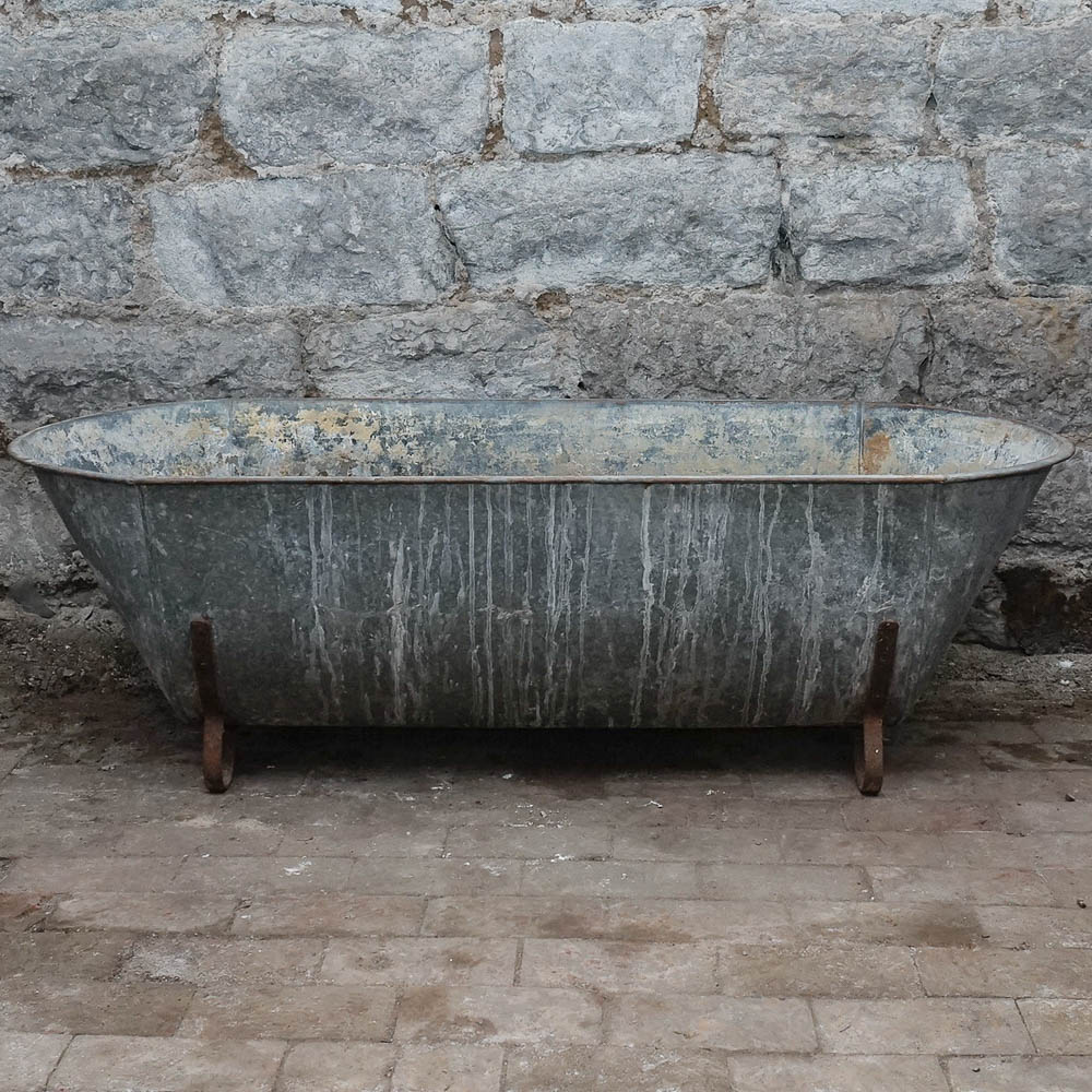 Vintage Galvanized Water Trough EBTH