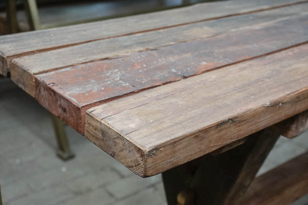 Reclaimed Wood Outdoor Console Table EBTH