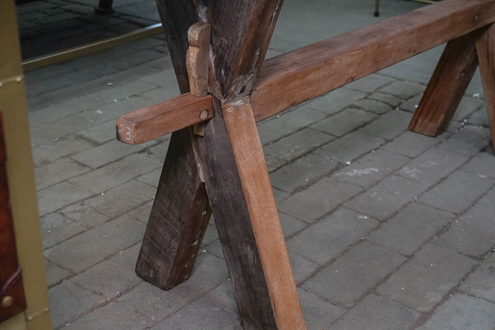 Reclaimed Wood Outdoor Console Table EBTH