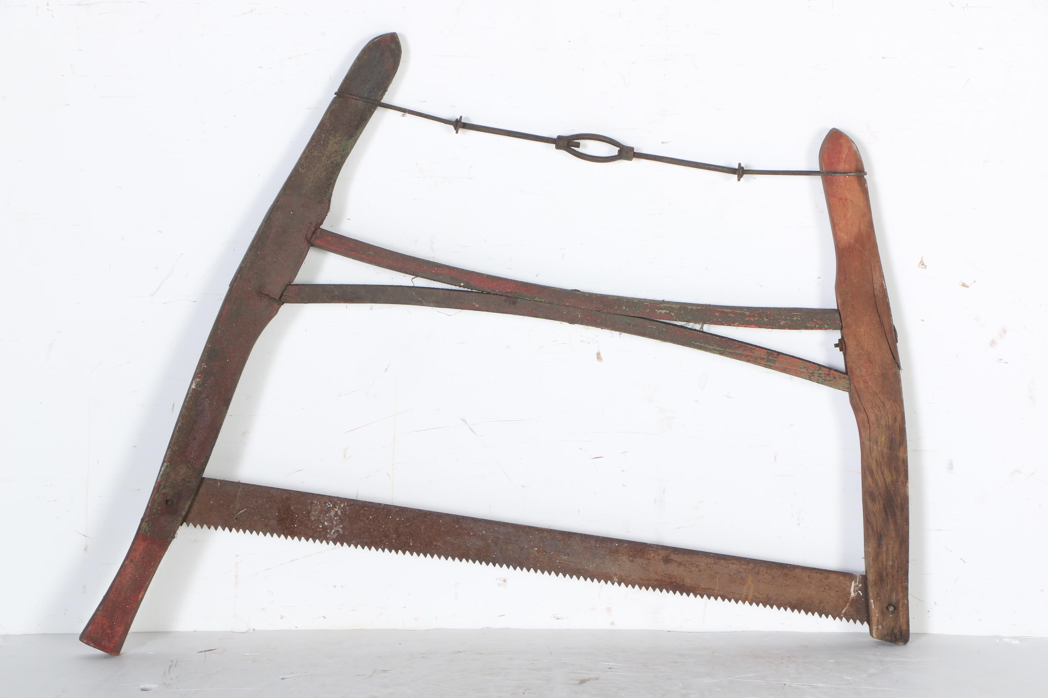 Vintage Wood Buck Saw EBTH