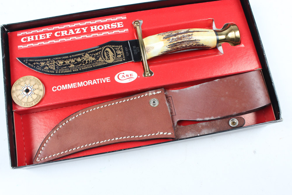 Case Chief Crazy Horse Commemorative Knife EBTH