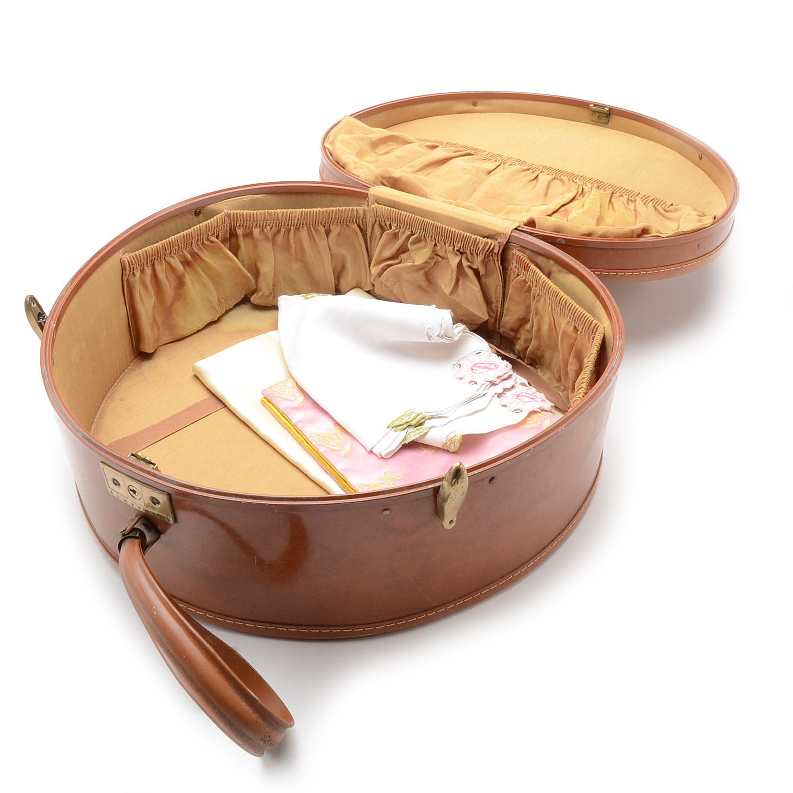 Vintage Samsonite Streamlite Round Train Case EBTH