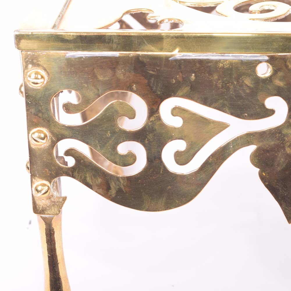 Brass Hearth Kettle Stand EBTH