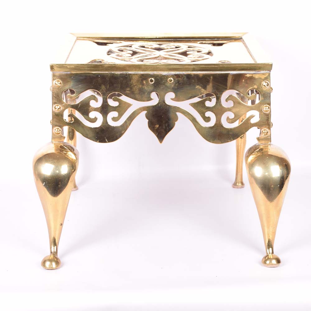 Brass Hearth Kettle Stand EBTH
