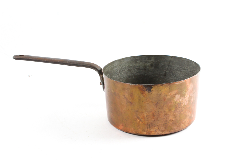 Antique Circa 1800s Copper Pot EBTH