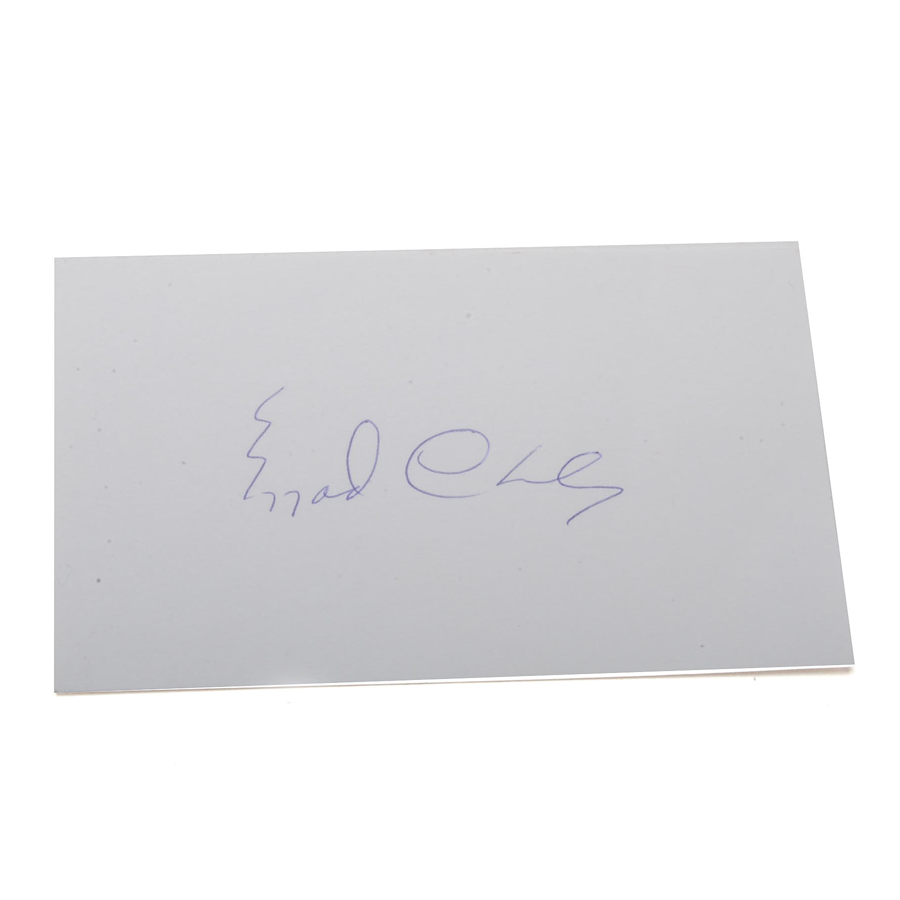 Boxing Great Ezzard Charles Signed Autograph Cut EBTH