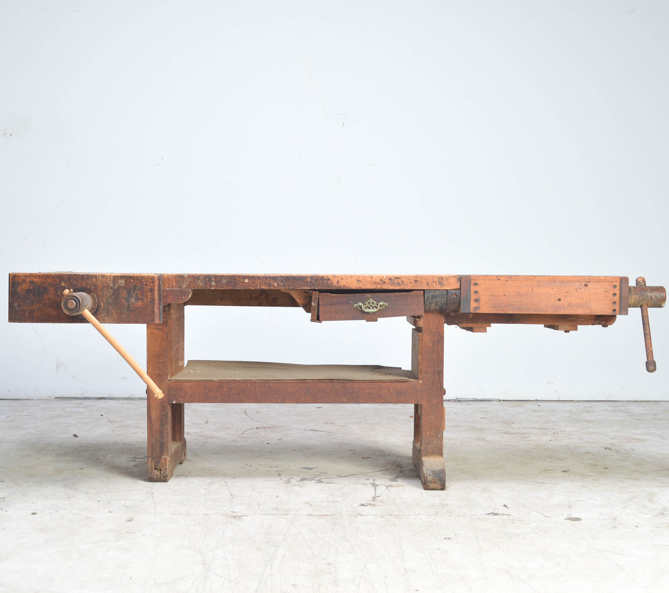 Antique Maple Ohio Tool Co Cabinet Maker S Workbench Ebth