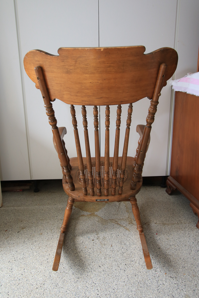 Wooden Vintage Rocking Chair by Lock 1776 Furniture Company EBTH