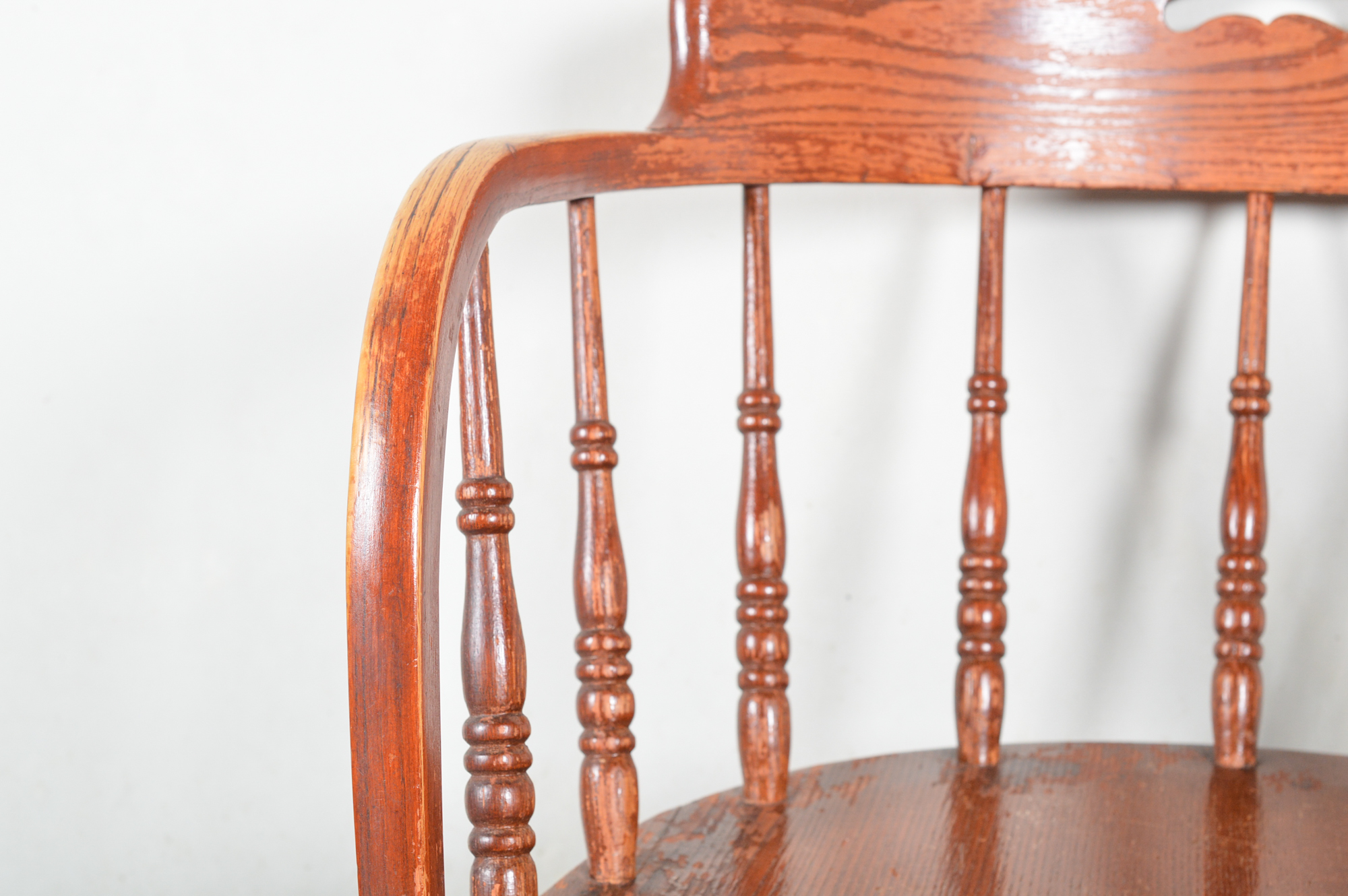 Spindle Back Captain's Chair, Side Chair, and Savonarola Inspired Chair