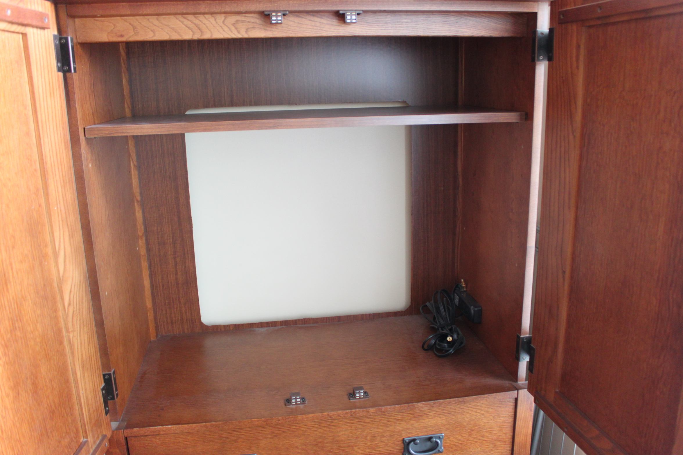 Bassett Furniture Mission Style Oak Armoire | EBTH