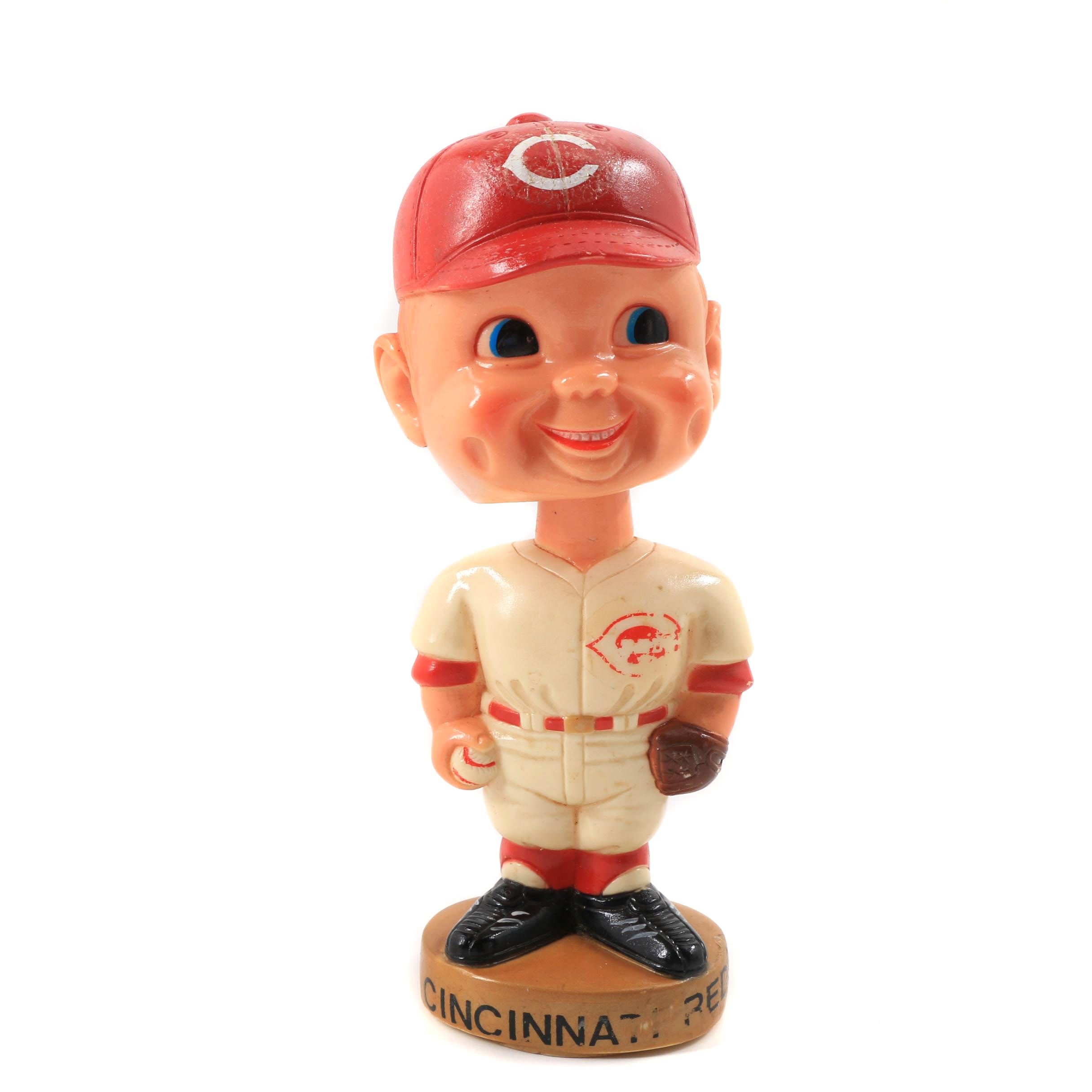 Circa 1974 Cincinnati Reds Baseball Mascot Bobblehead EBTH