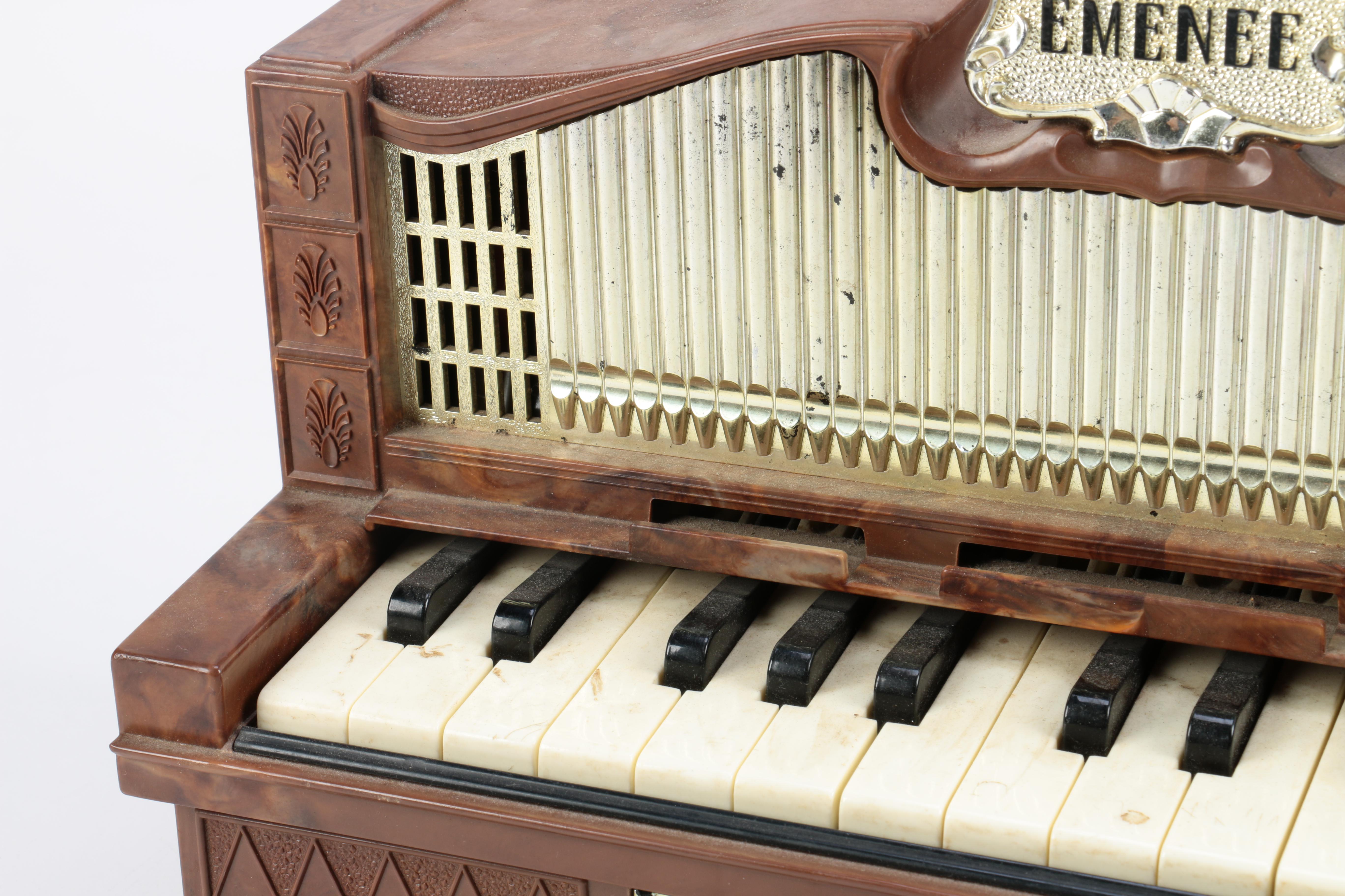 Vintage Emenee Electric Golden Pipe Organ EBTH