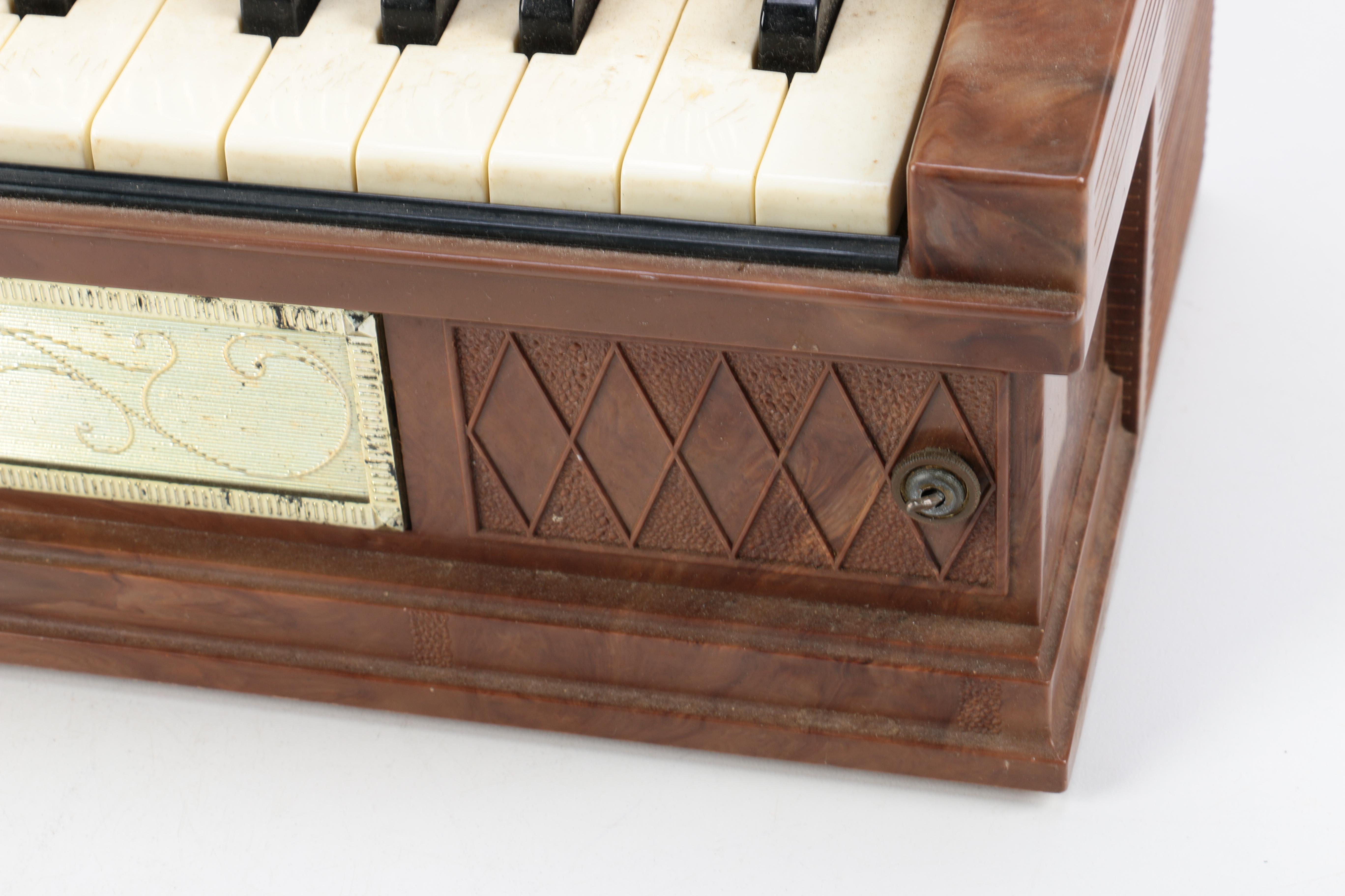 Vintage Emenee Electric Golden Pipe Organ EBTH