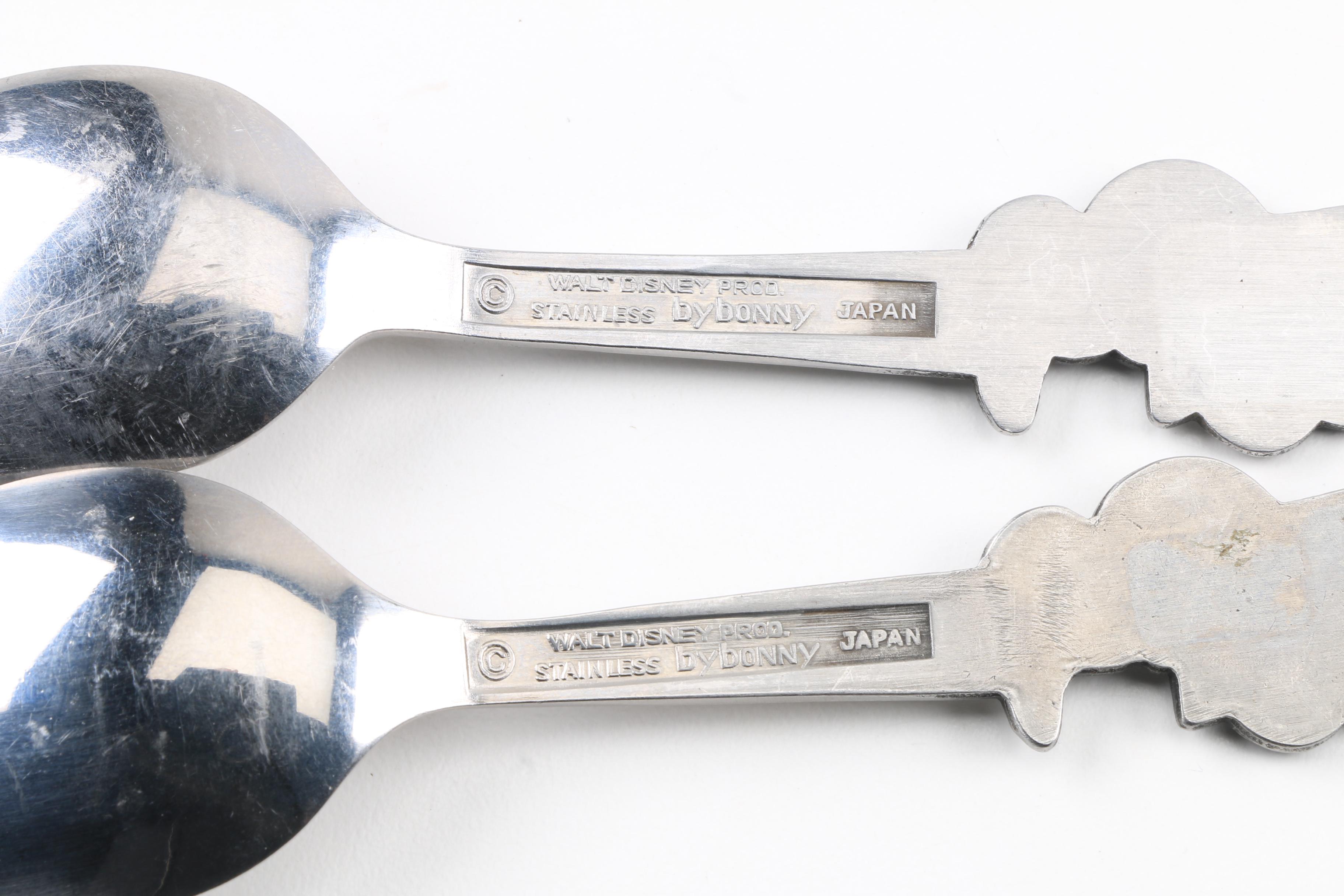 Vintage Stainless Steel Walt Disney Youth Flatware EBTH