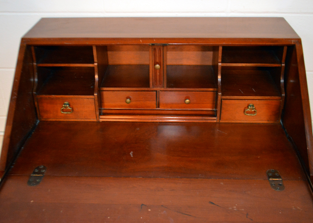 Vintage Solid Cherry Secretary Desk by Davis Company EBTH
