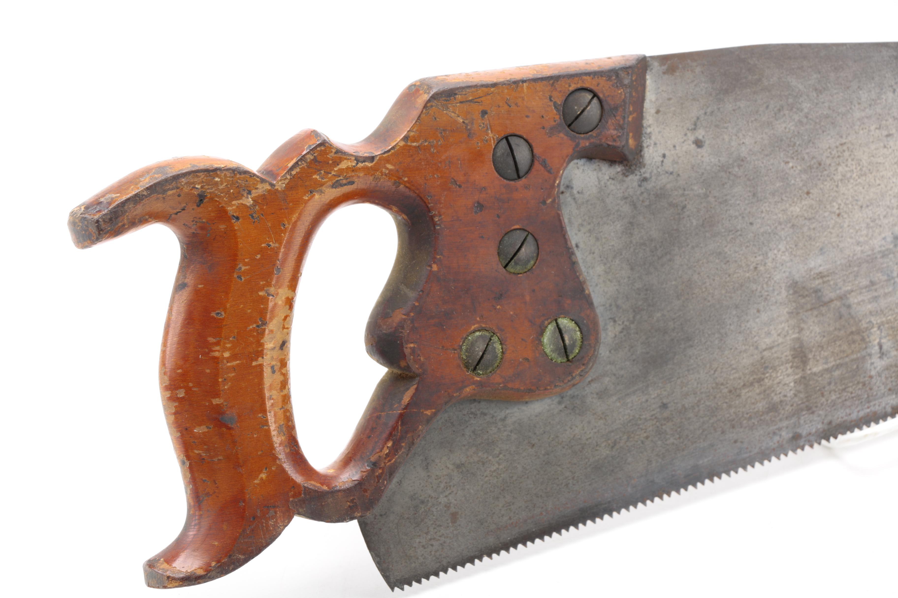 Vintage Simonds Crosscut Saw With Medallion EBTH