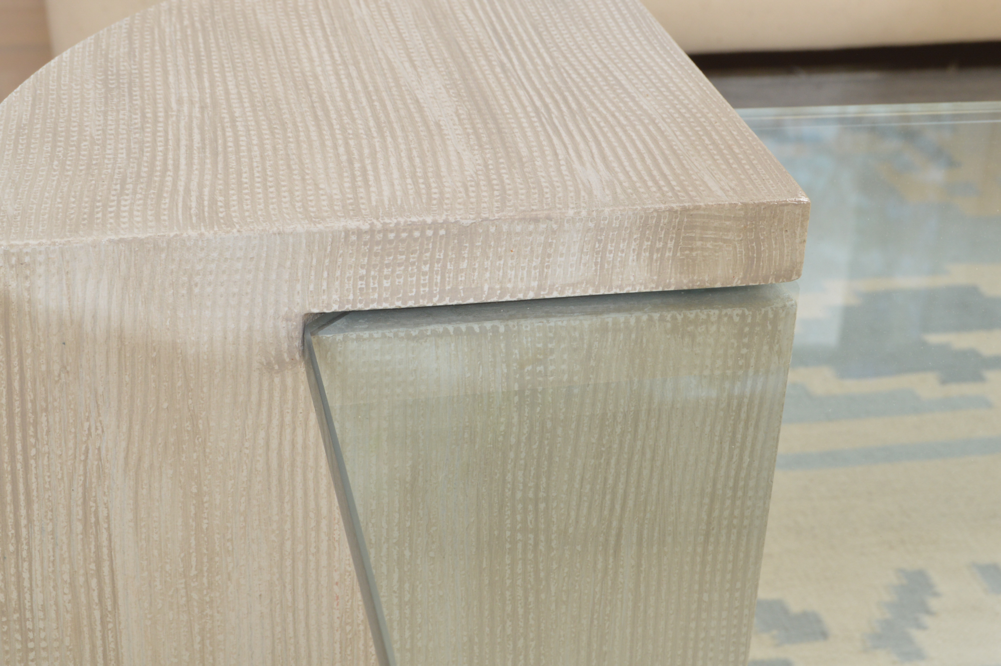 Modern Style Floating Glass Panel Coffee Table EBTH