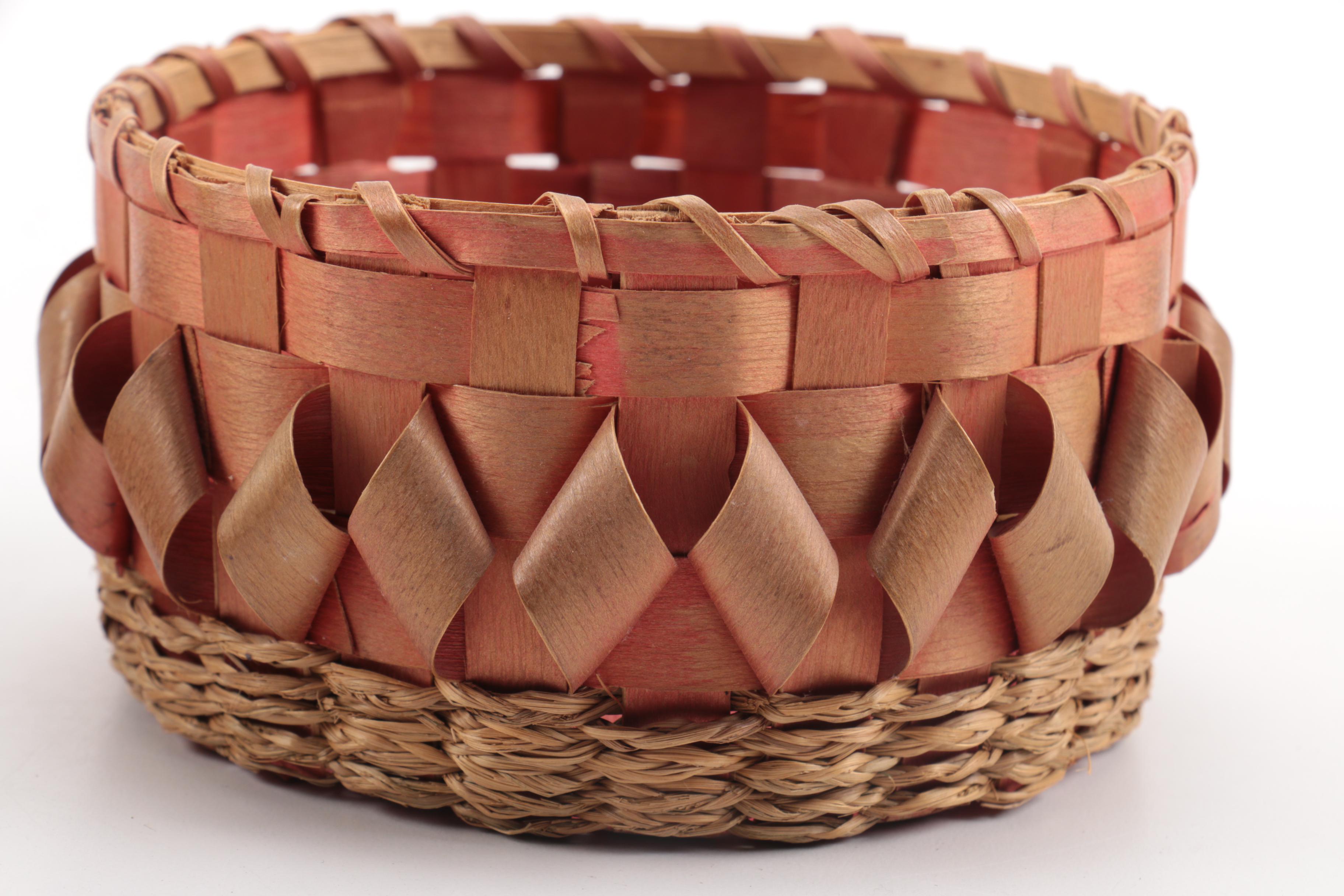 Northeast Native American Woven Baskets EBTH