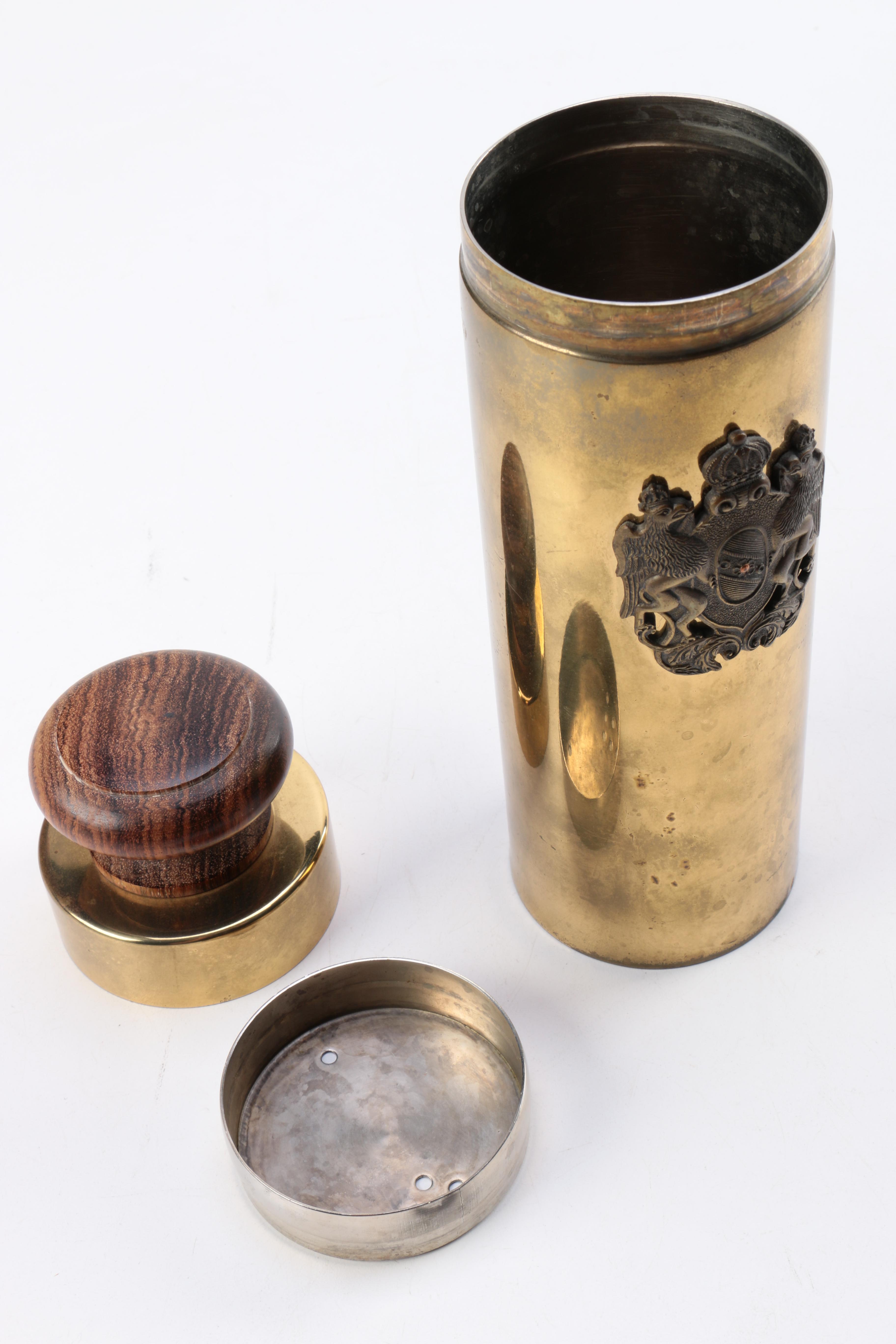 Italian Brass Match Holder EBTH