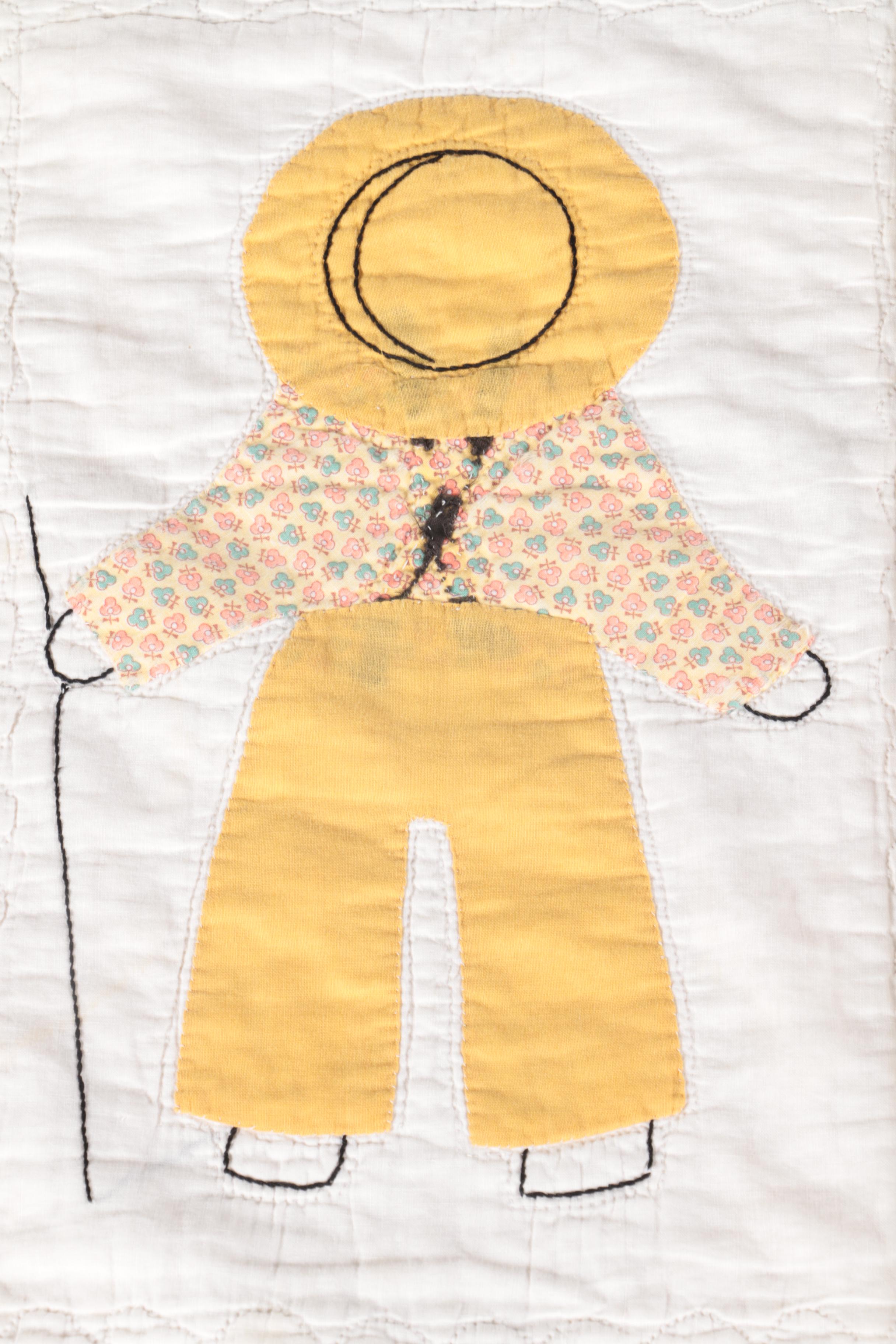 Handmade Appliqued Quilt EBTH