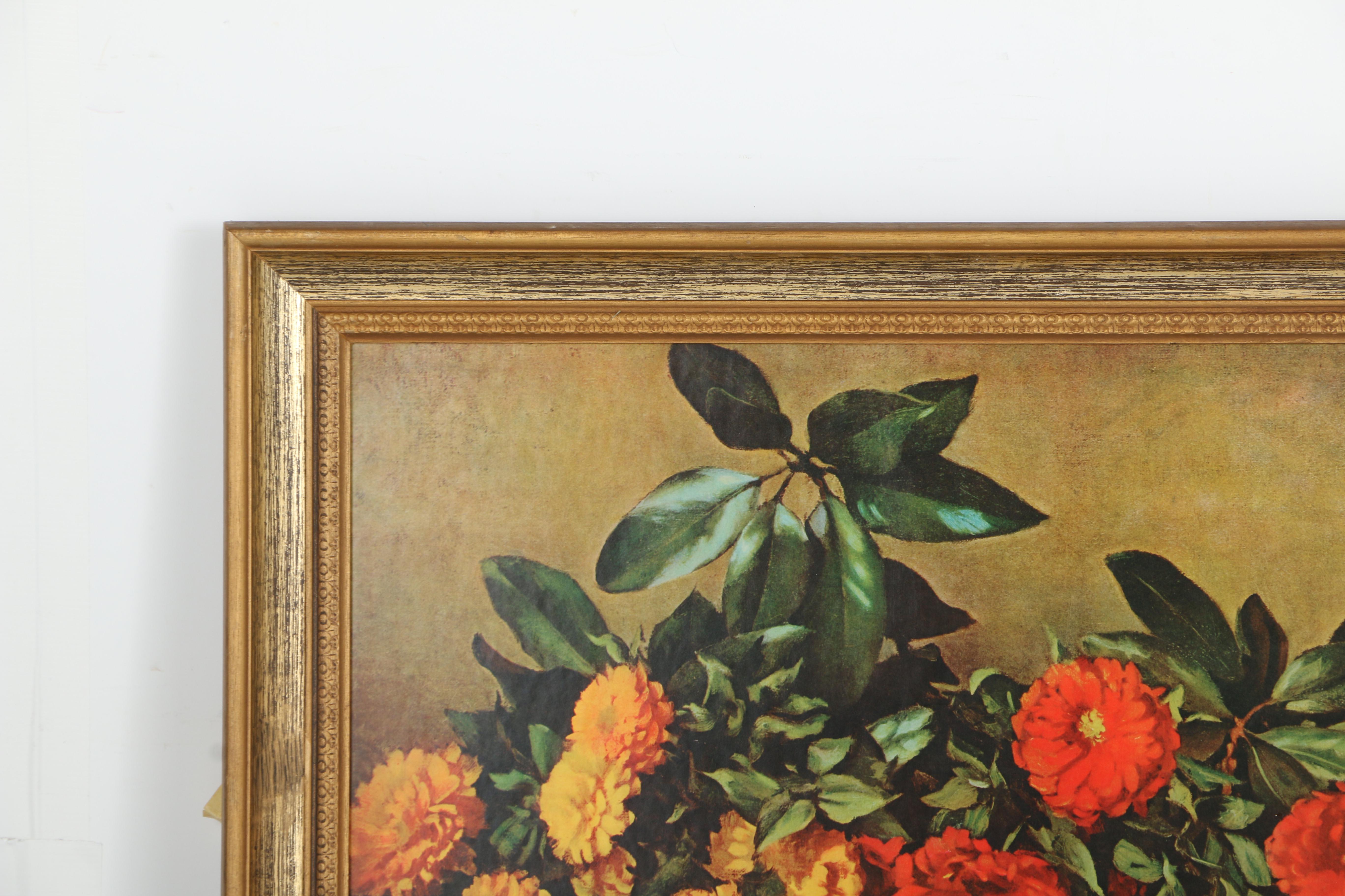 Offset Lithographs of Flowers Including Margot Peet's "Chrysanthemums