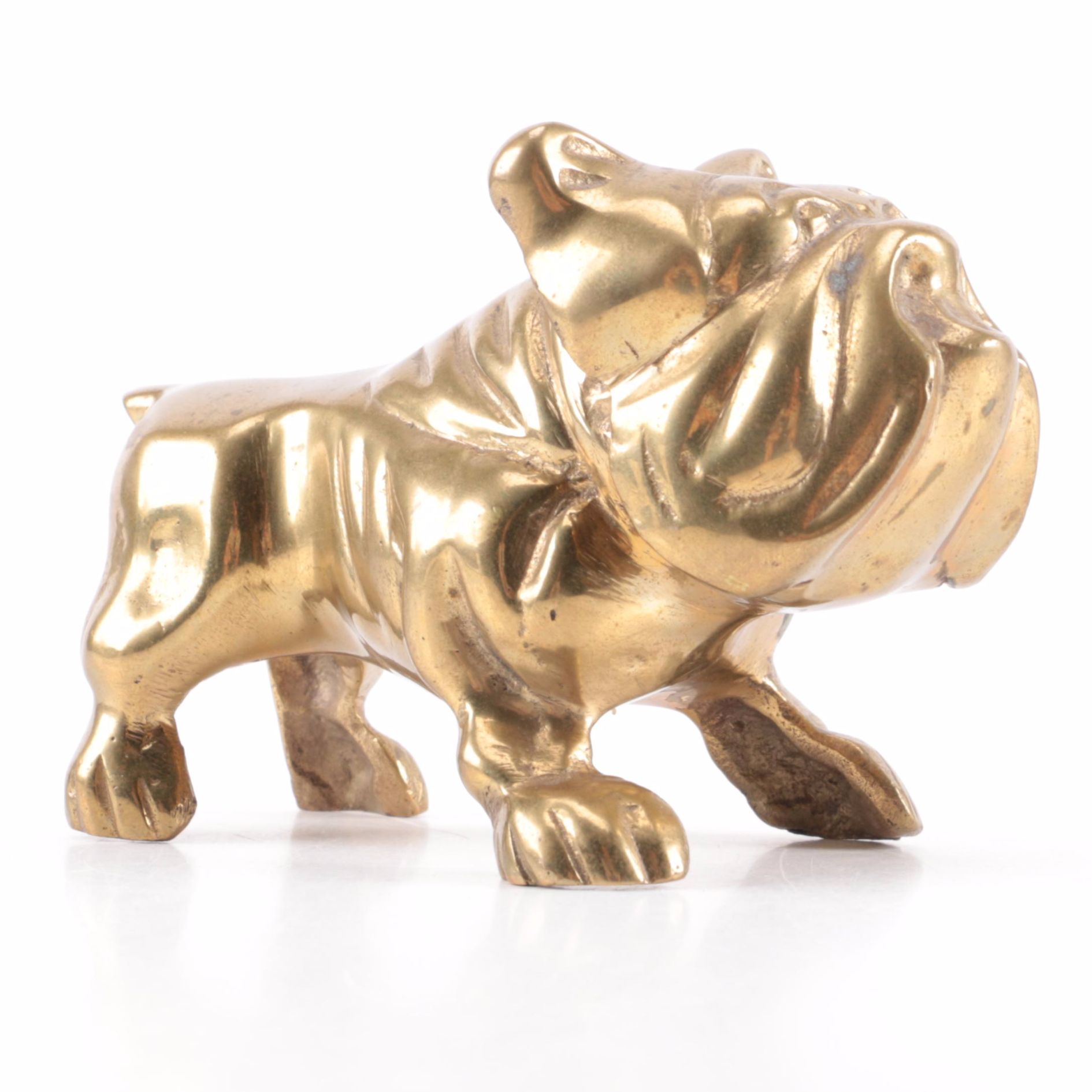 brass bulldog figurine