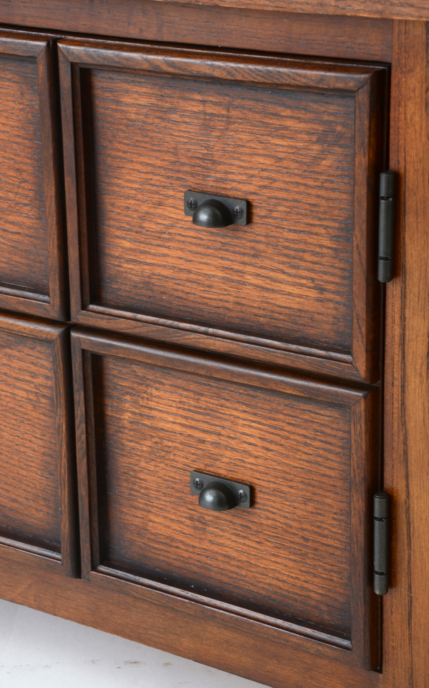 Oak "Apothecary" Style Television EBTH