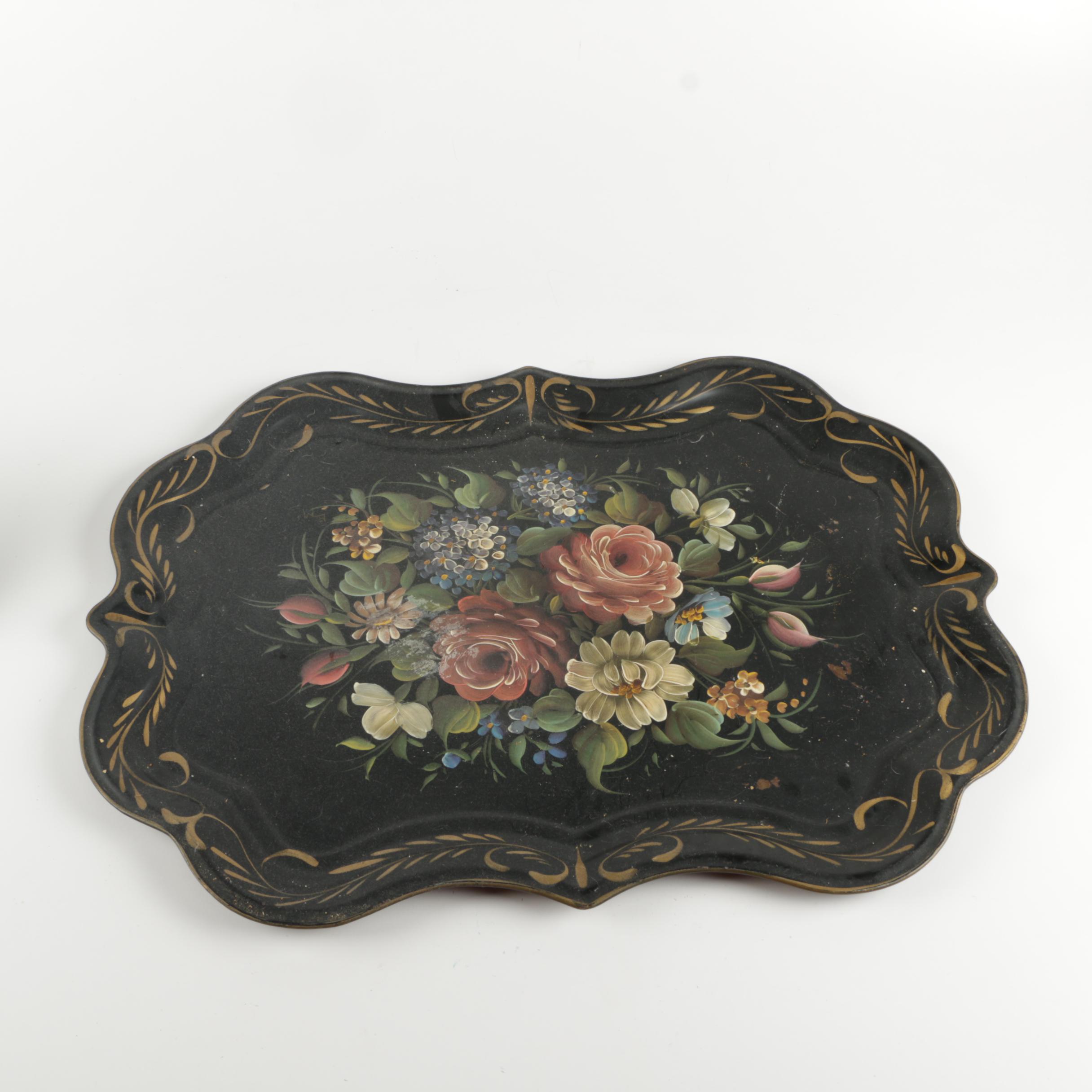 large decorative serving trays