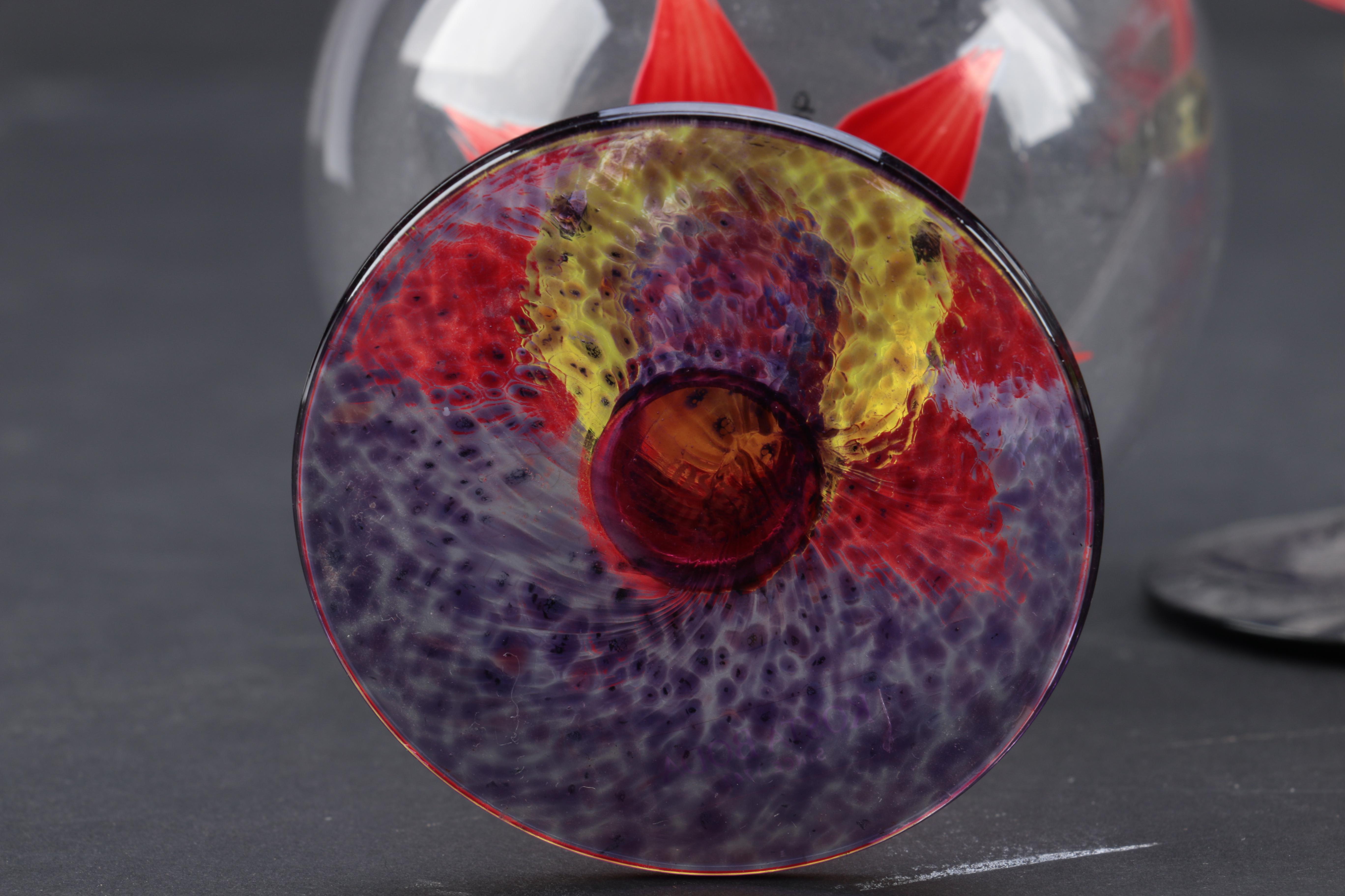 Kosta Boda "Palm Tree" Goblets and Orrefors "Clown" Champagne Flutes EBTH