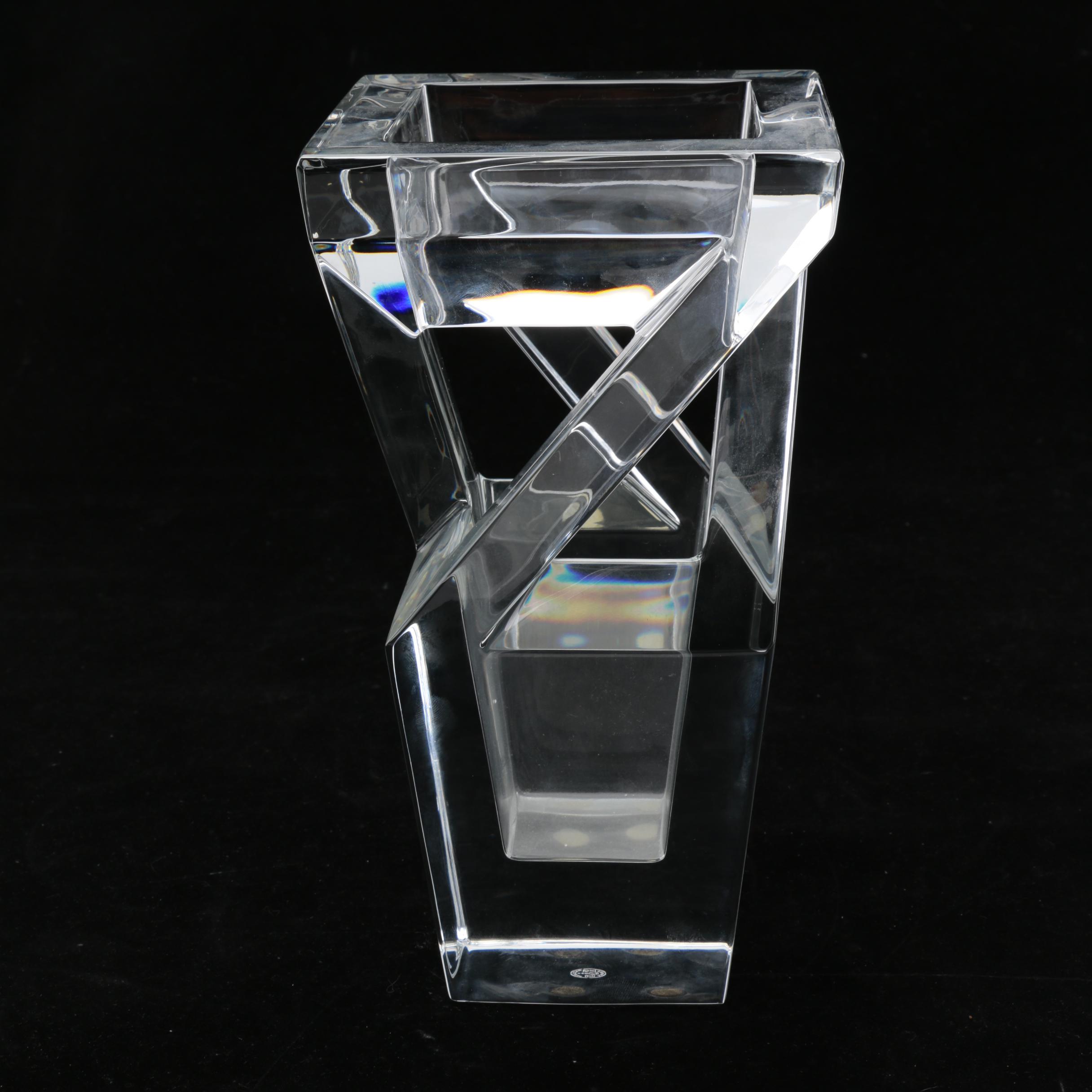 Baccarat Crystal "Architecture" Vase EBTH