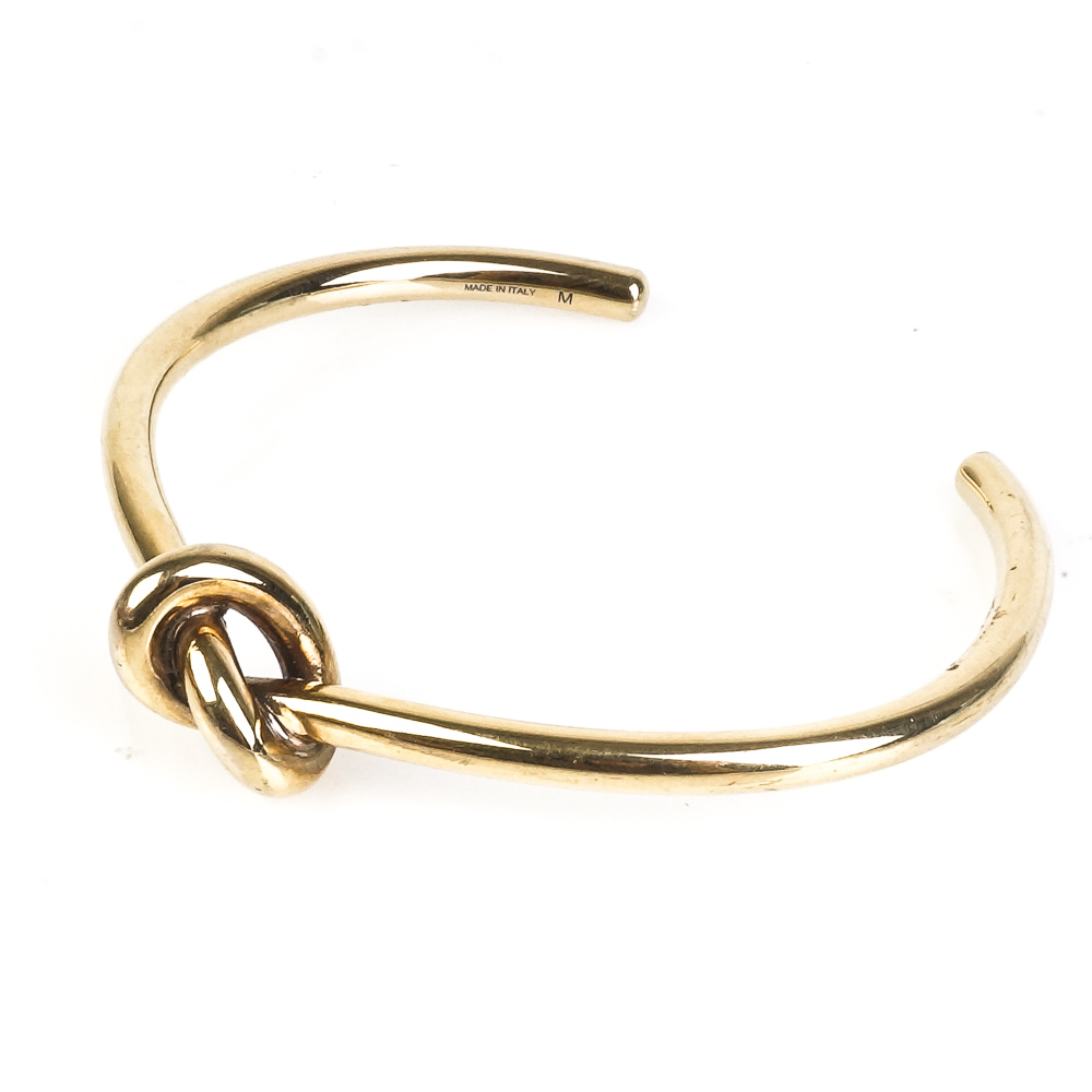Céline Knot Cuff Bracelet in Brass EBTH
