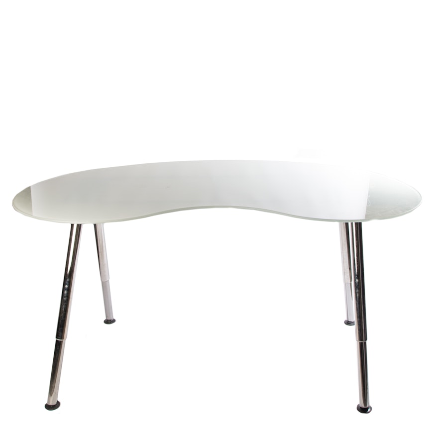 Ikea Glass Top "Galant" Desk | EBTH