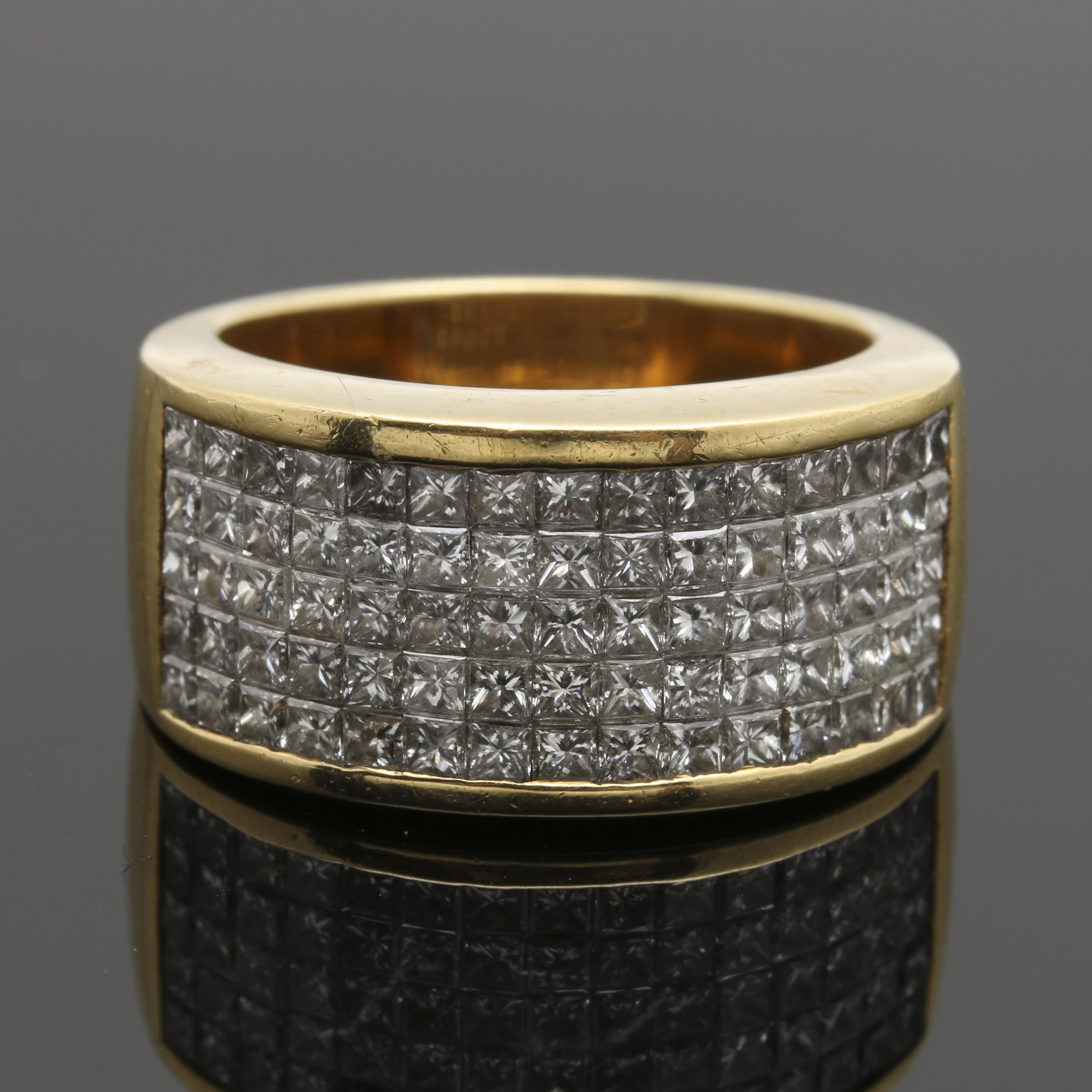 18K Yellow Gold 2.00 CTW Diamond Barrel Ring EBTH
