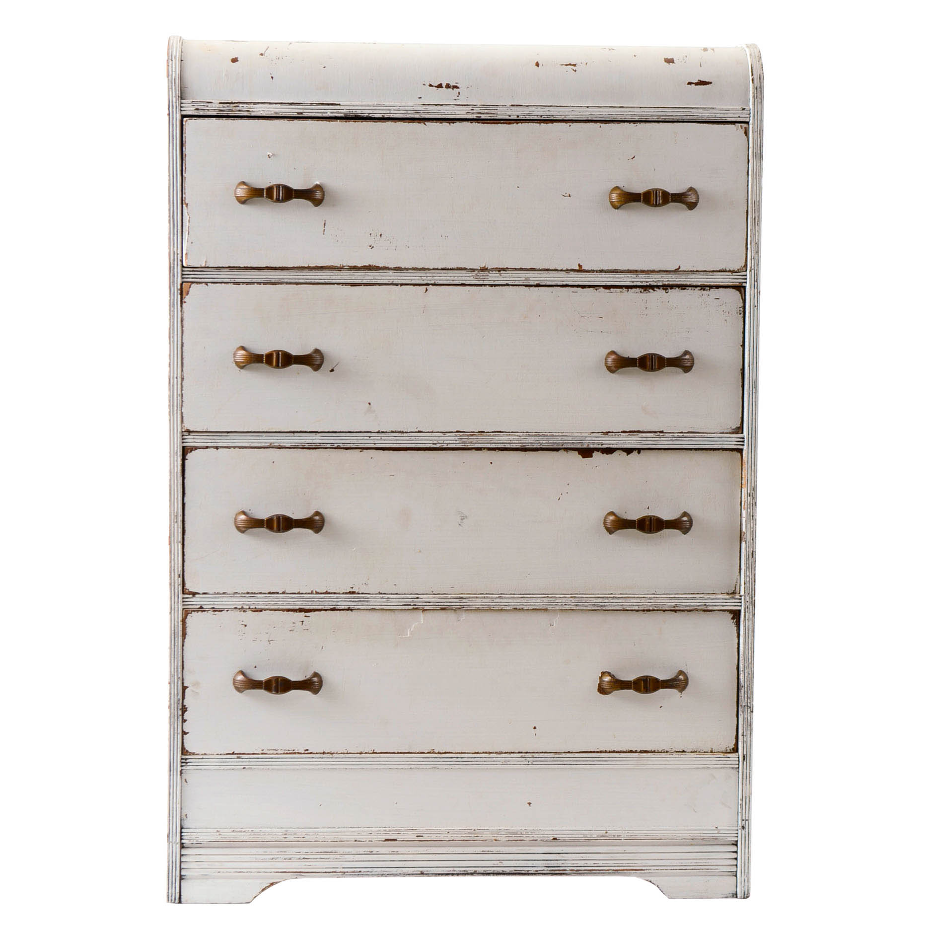 Vintage Painted Waterfall Dresser Ebth
